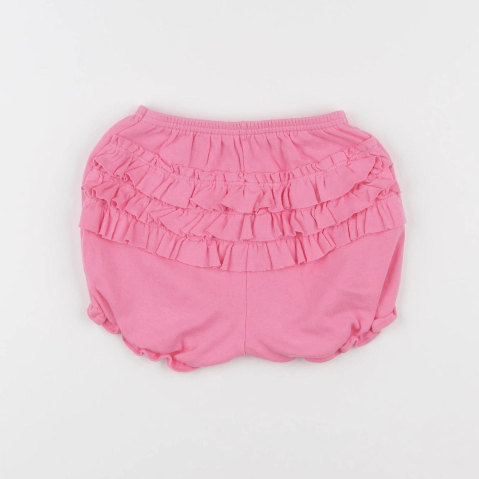 Petit Bateau - bloomer volants au dos rose - 12 mois