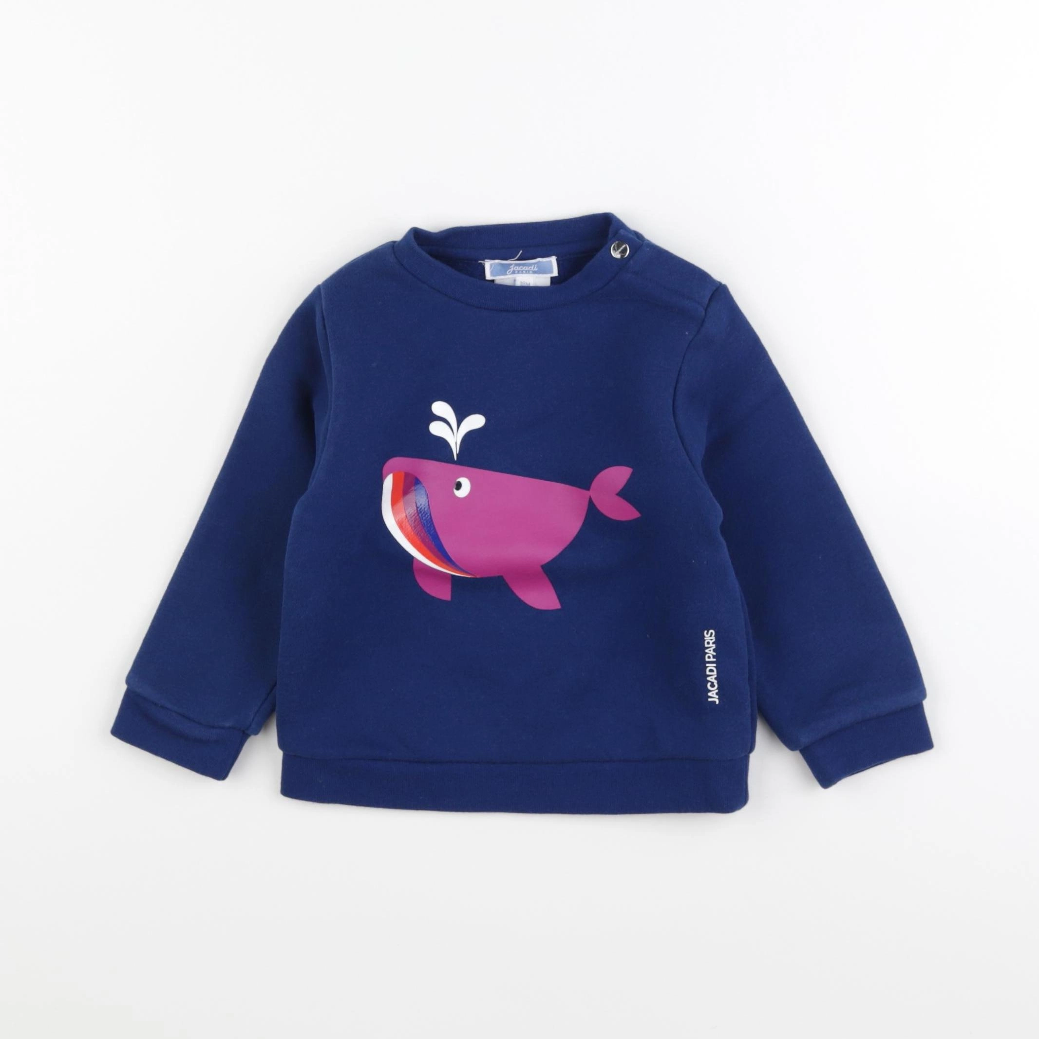 Jacadi - sweat bleu - 18 mois