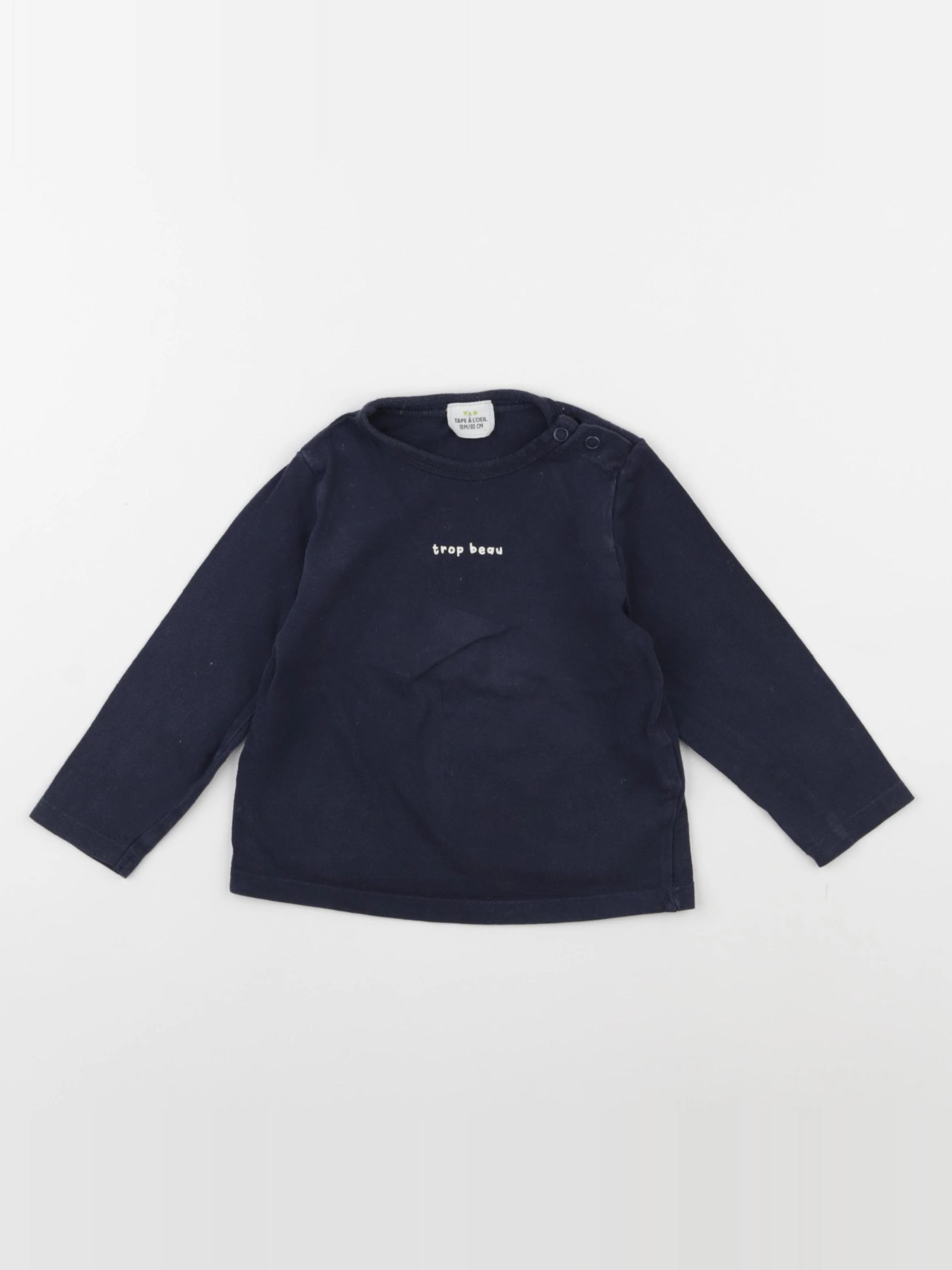 Tape à l'oeil - tee-shirt bleu - 18 mois