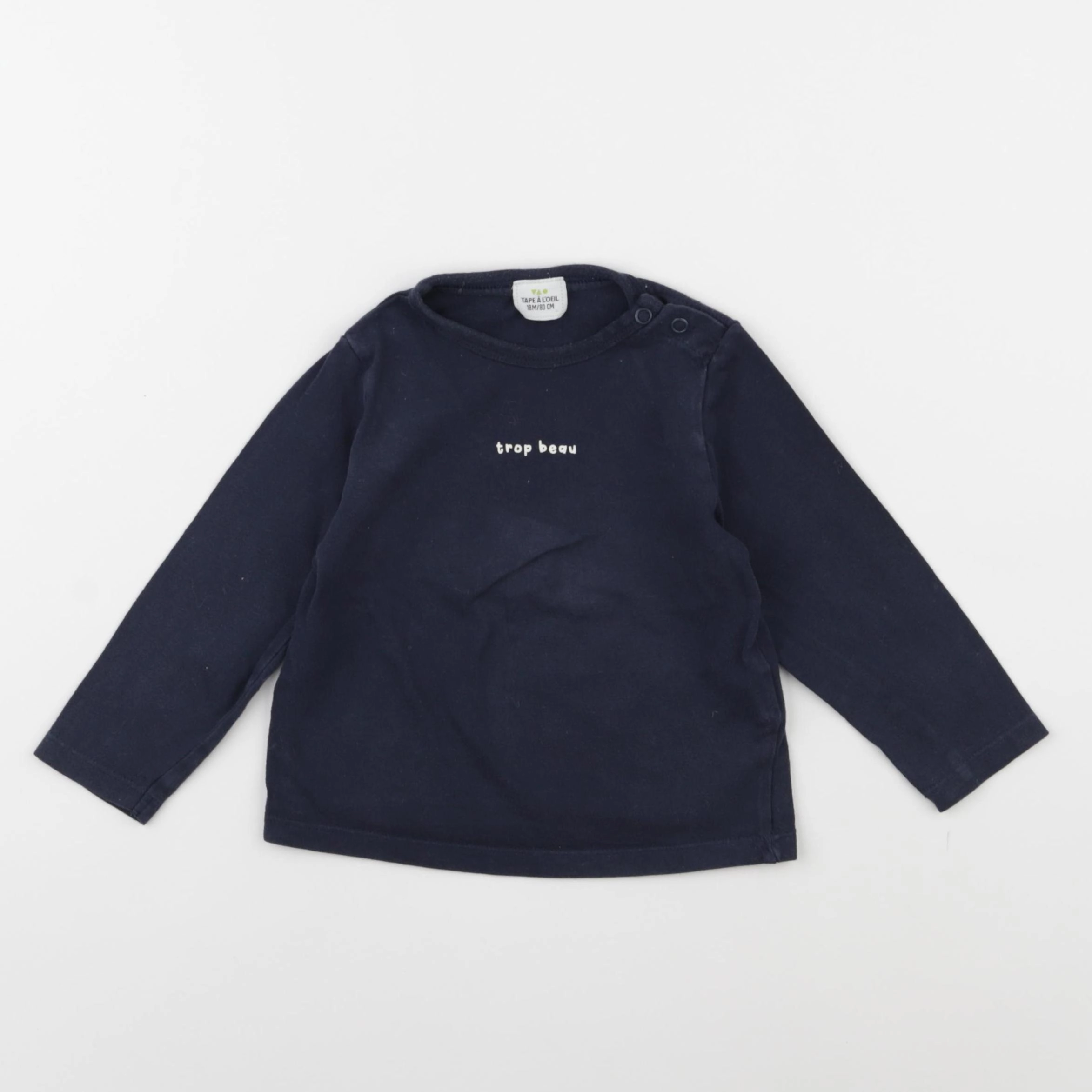 Tape à l'oeil - tee-shirt bleu - 18 mois