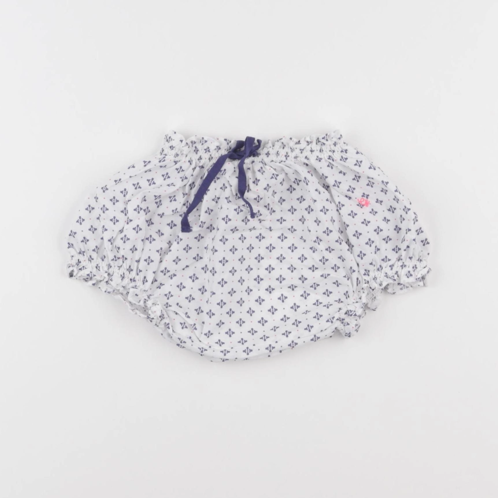 Cyrillus - bloomer blanc, bleu - 6 mois