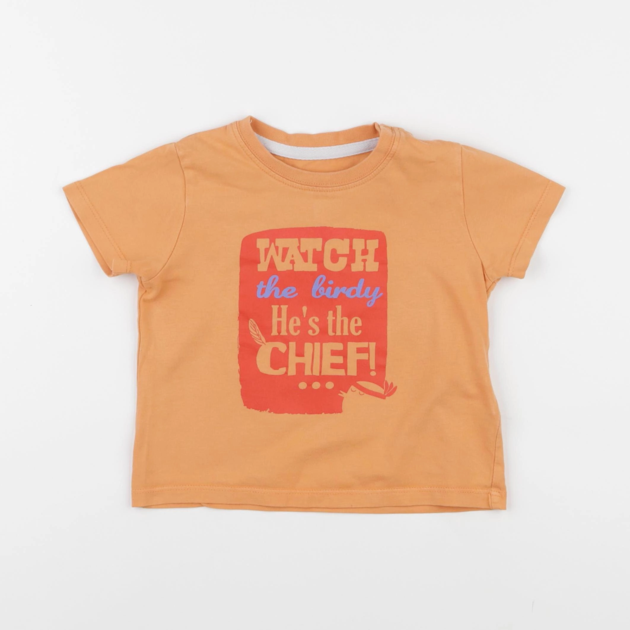 Vertbaudet - tee-shirt orange - 18 mois