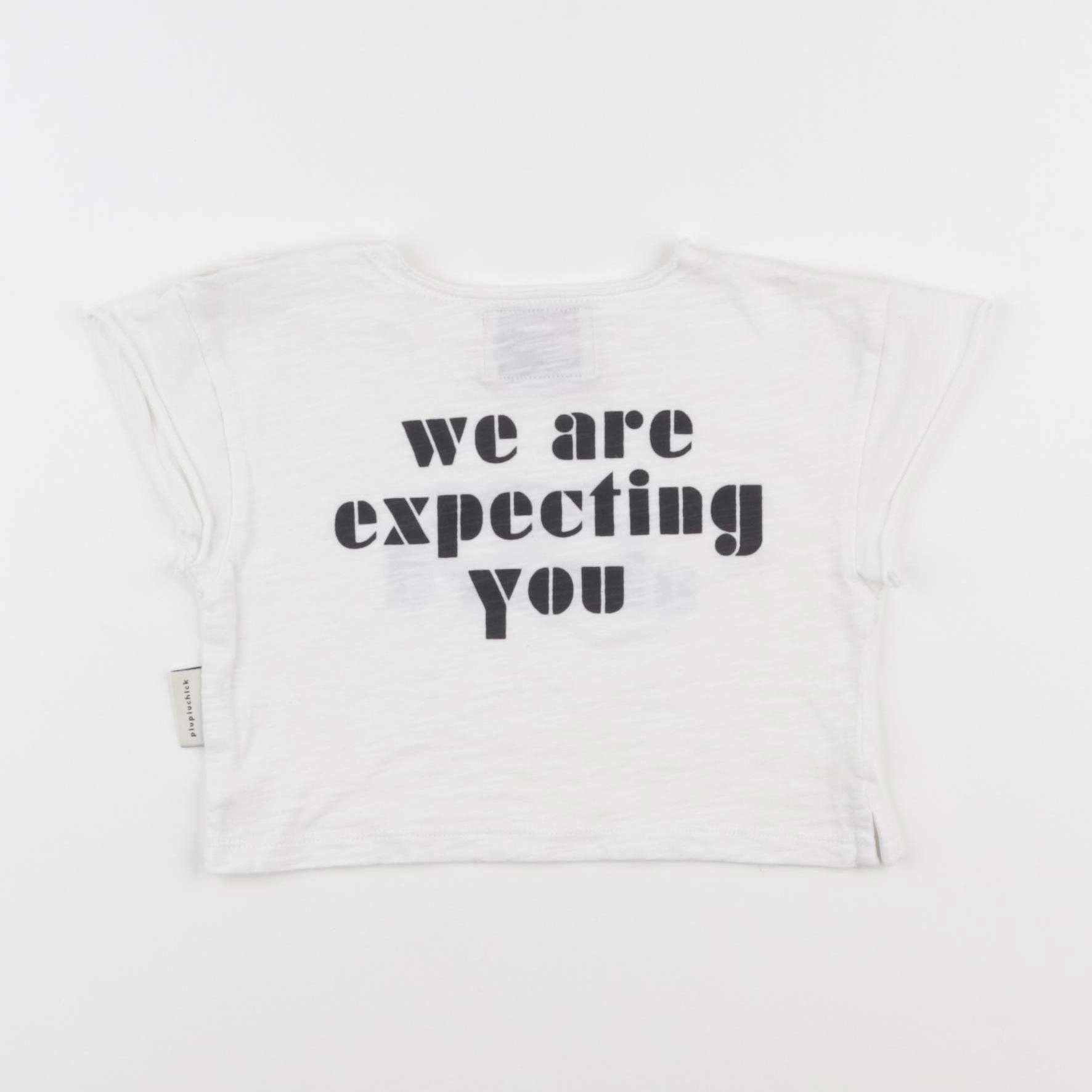 Piupiuchick - tee-shirt imprimé au dos blanc - 6 mois