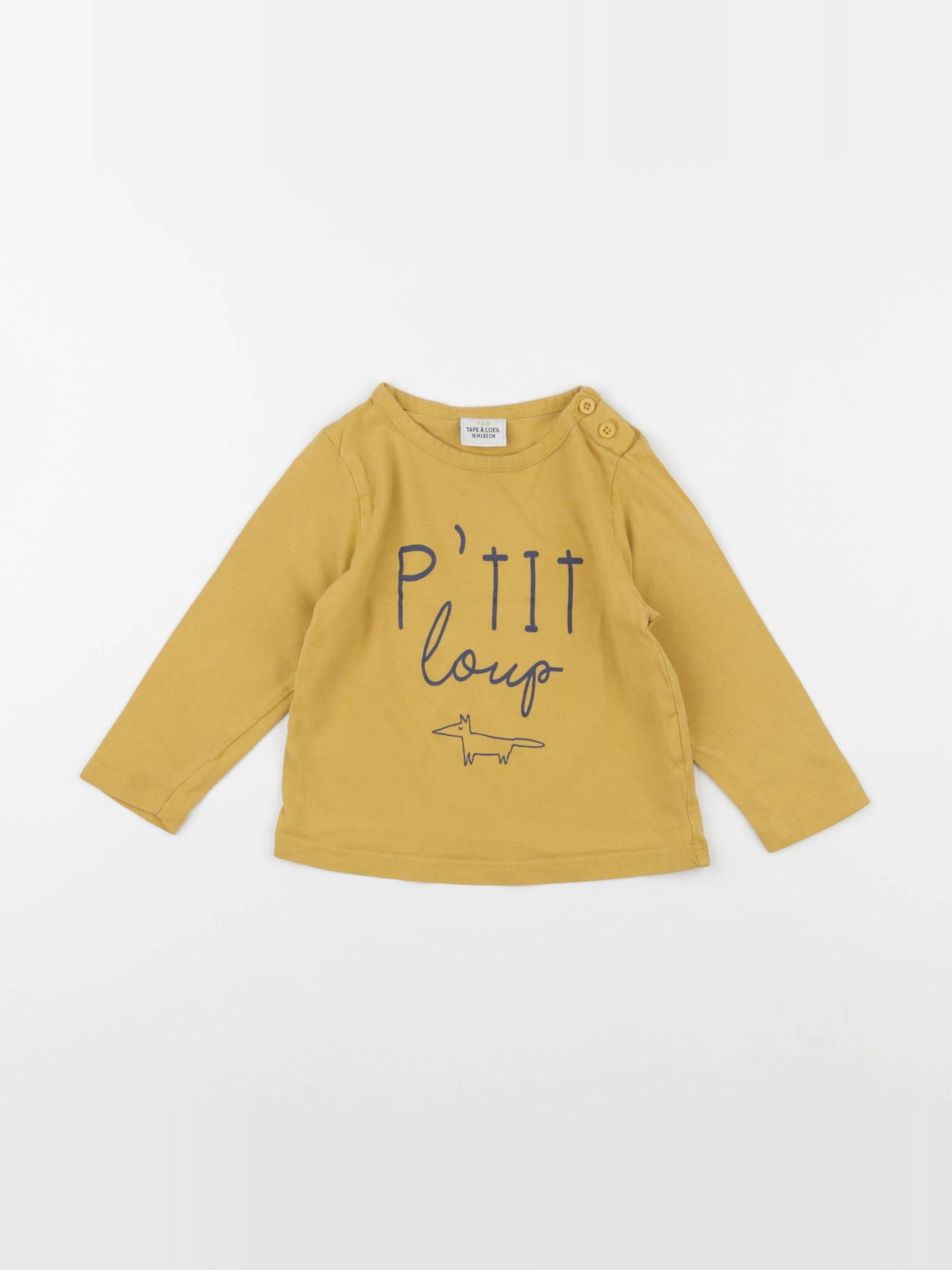 Tape à l'oeil - tee-shirt jaune - 18 mois