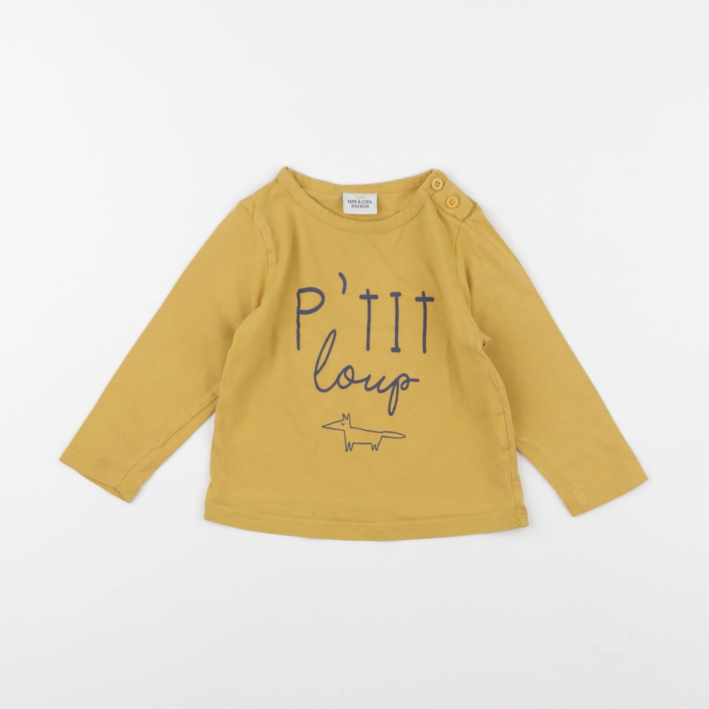 Tape à l'oeil - tee-shirt jaune - 18 mois