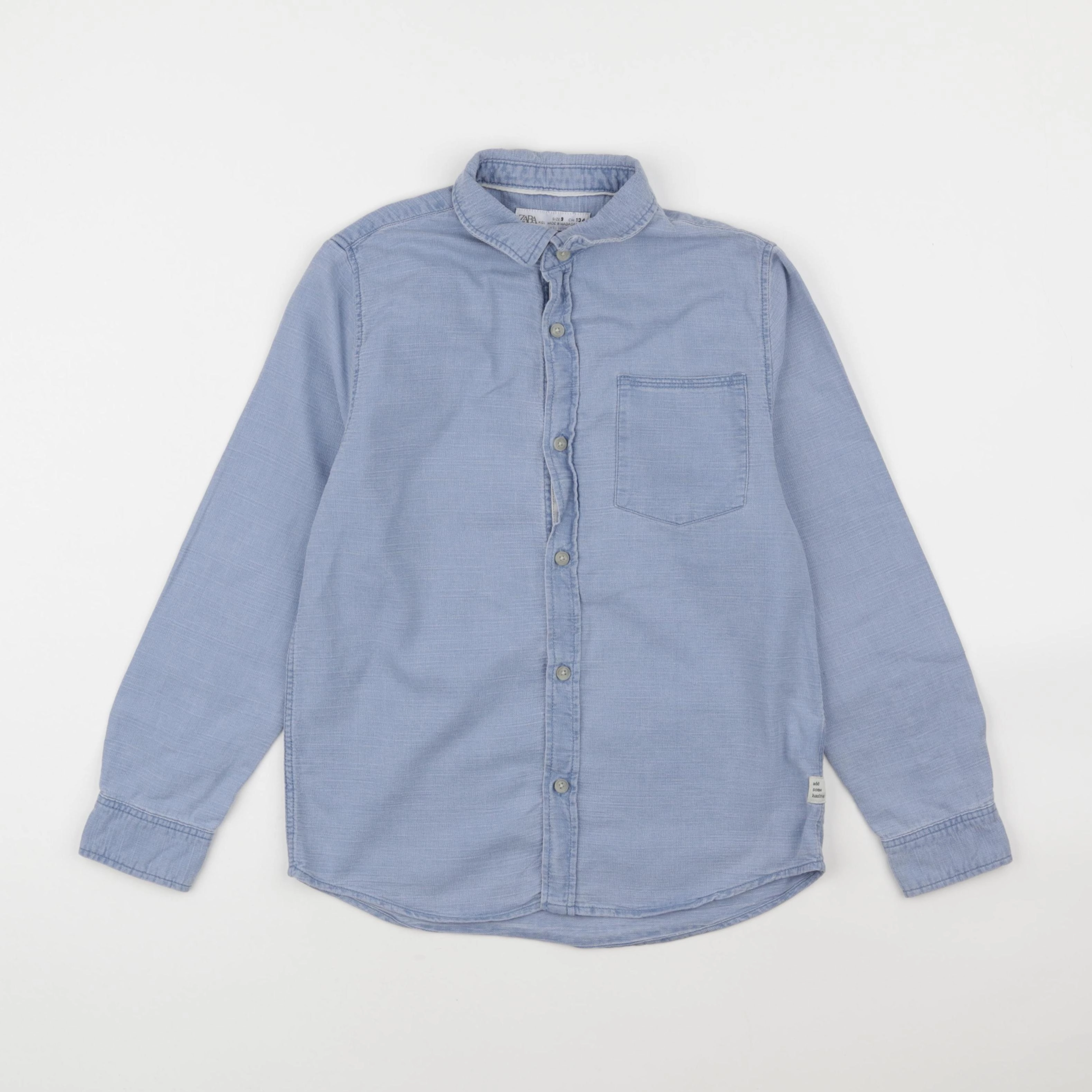 Zara - chemise bleu - 9 ans
