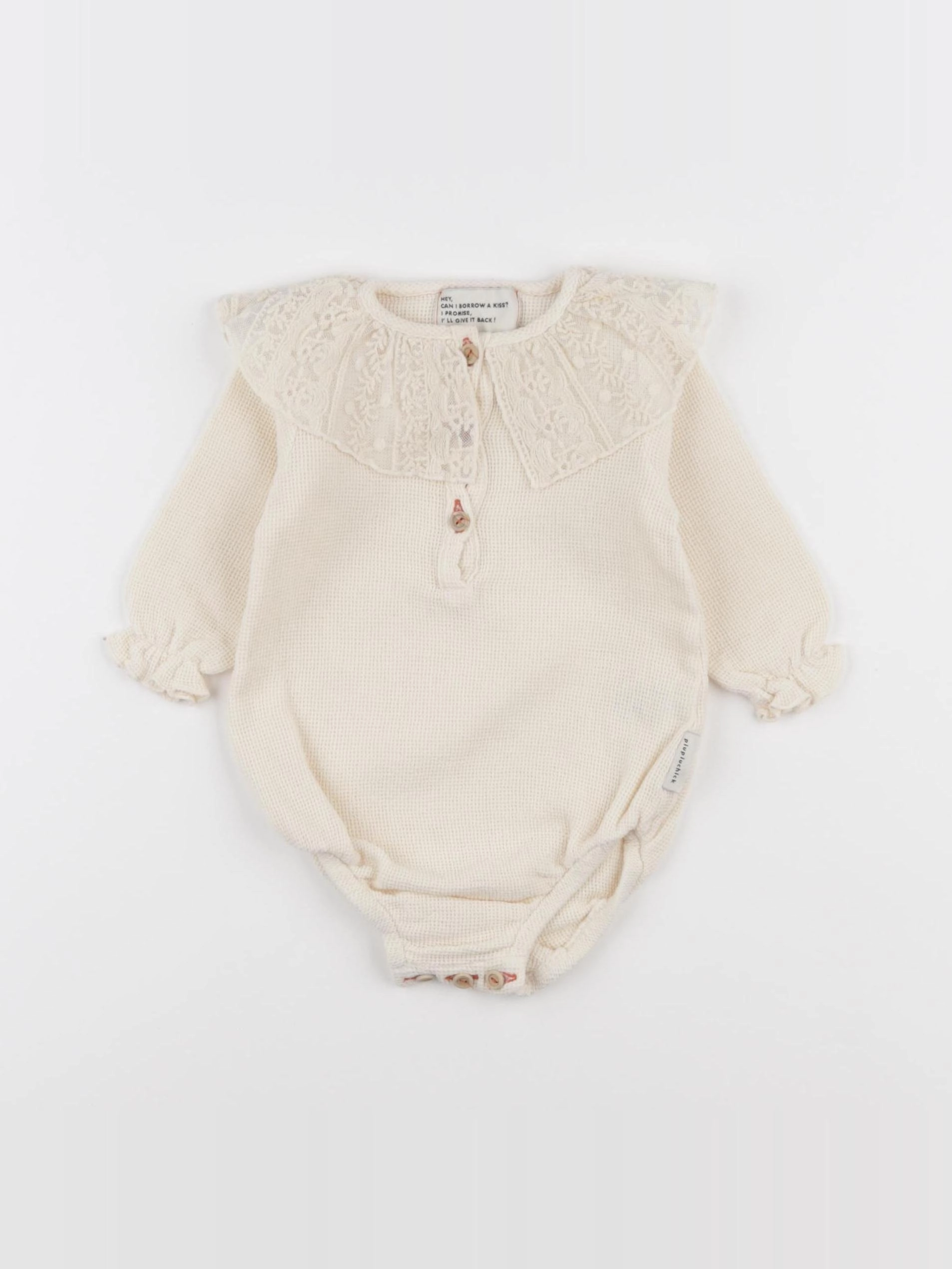 Piupiuchick - combinaison beige - 6 mois