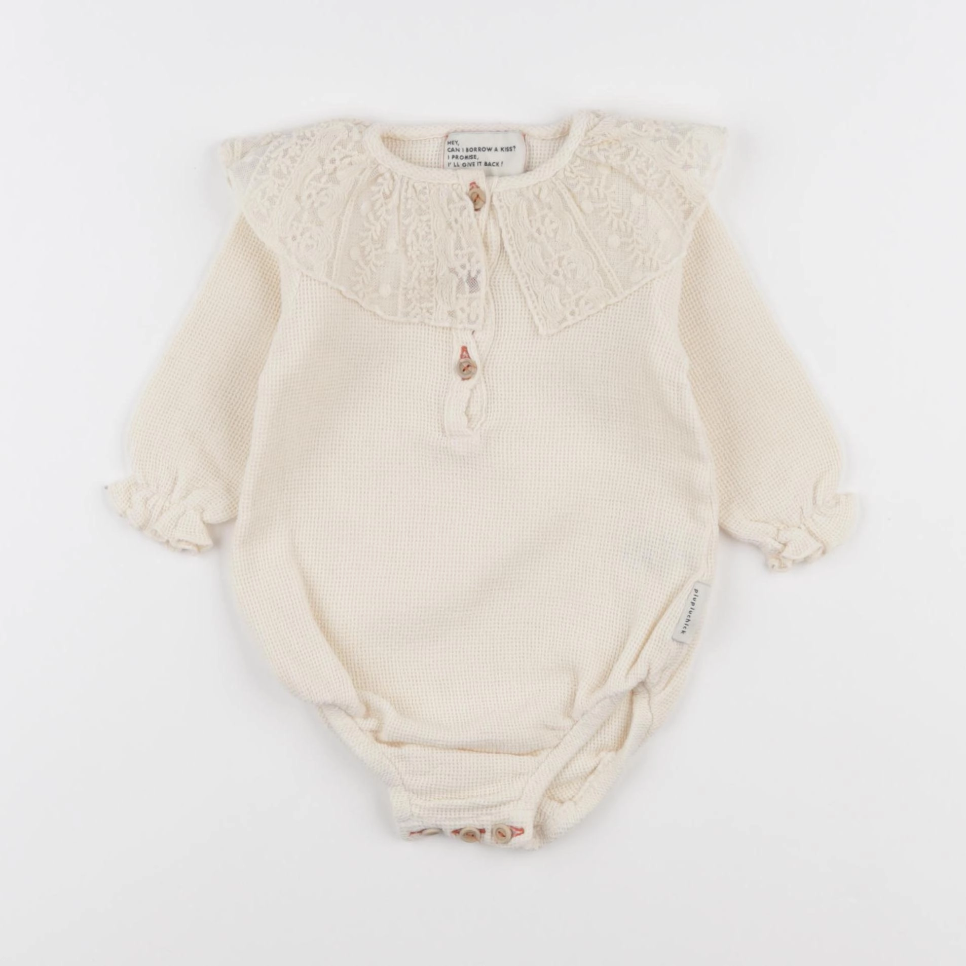 Piupiuchick - combinaison beige - 6 mois