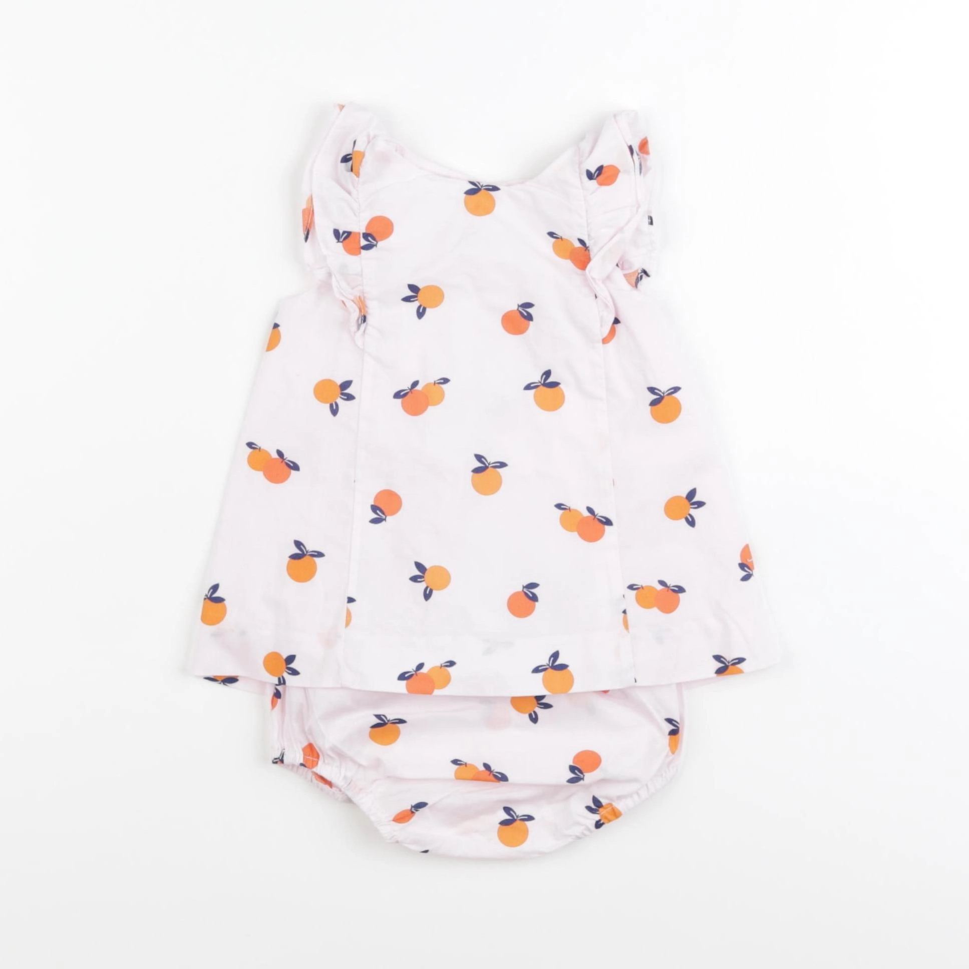 Jacadi - robe rose, orange - 1 mois