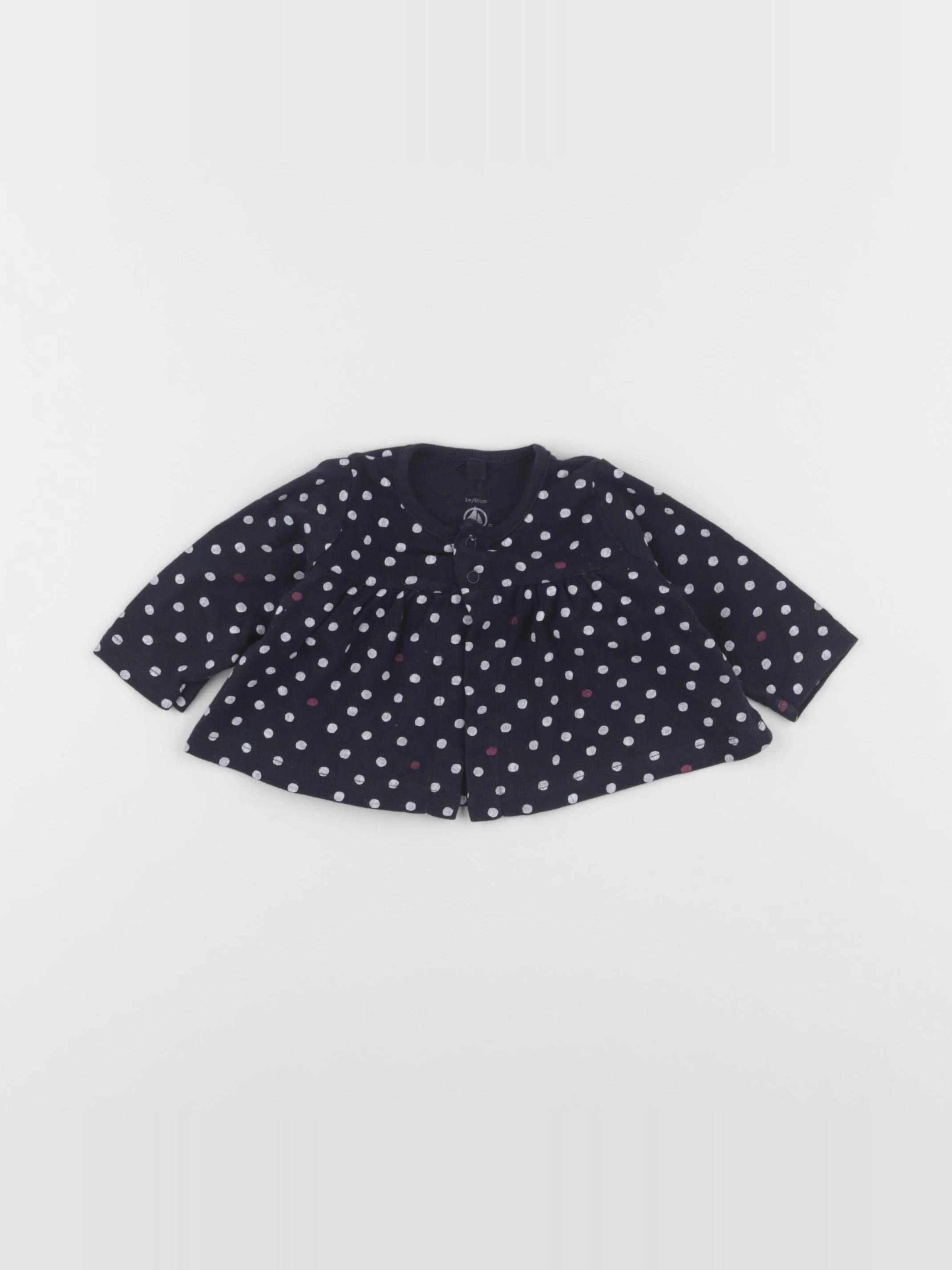 Petit Bateau - tee-shirt bleu - 3 mois