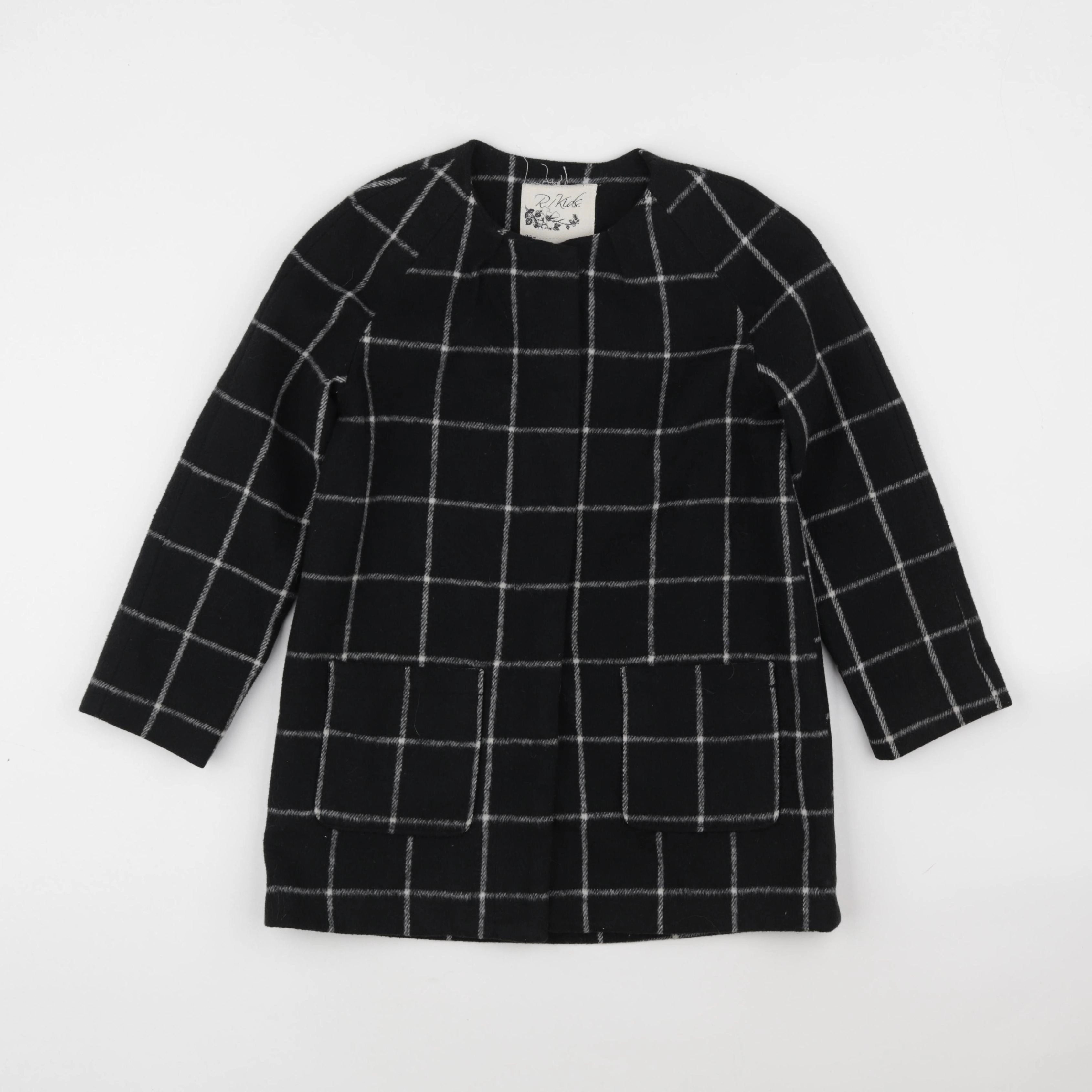 La Redoute - manteau noir - 8 ans