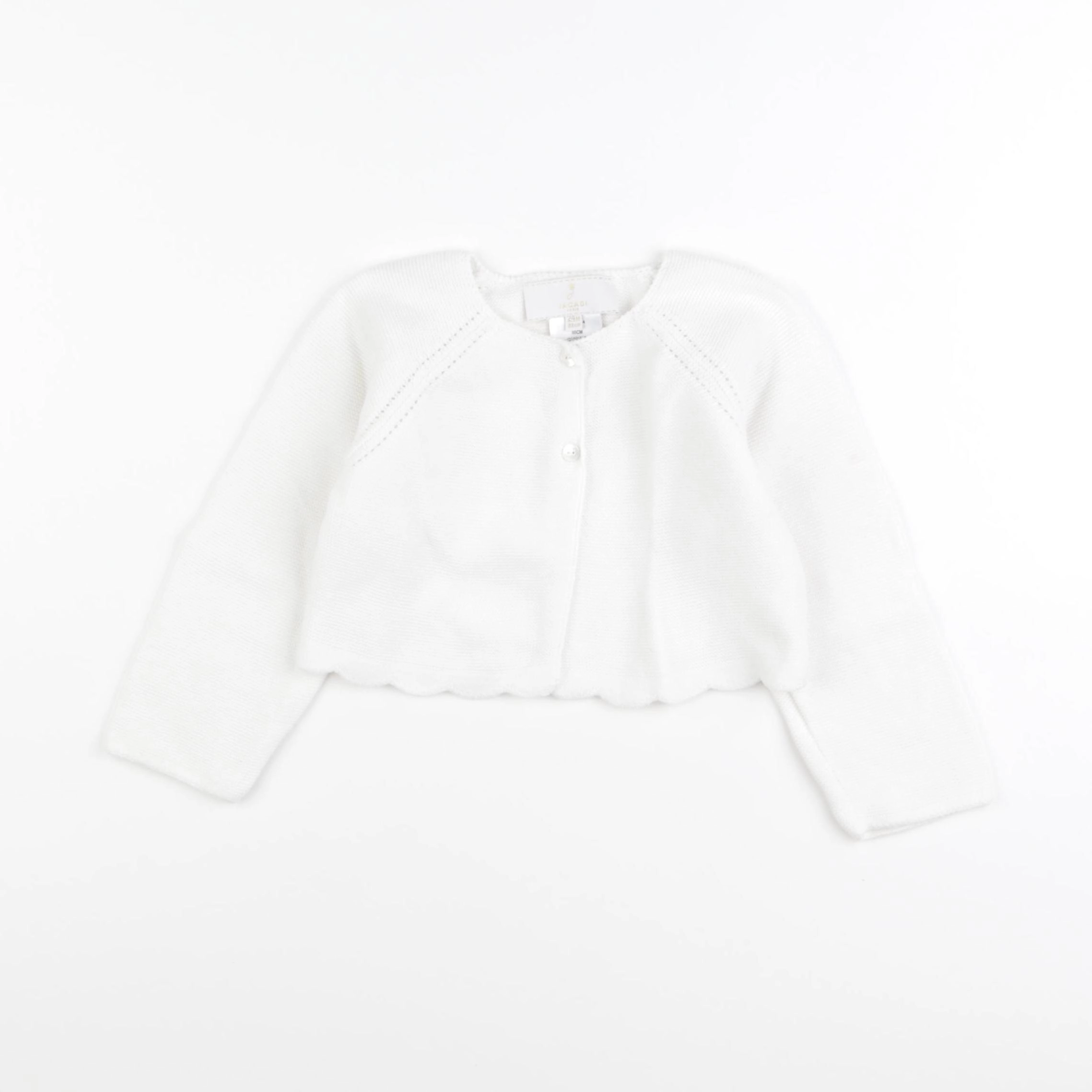 Jacadi - gilet blanc - 24 mois