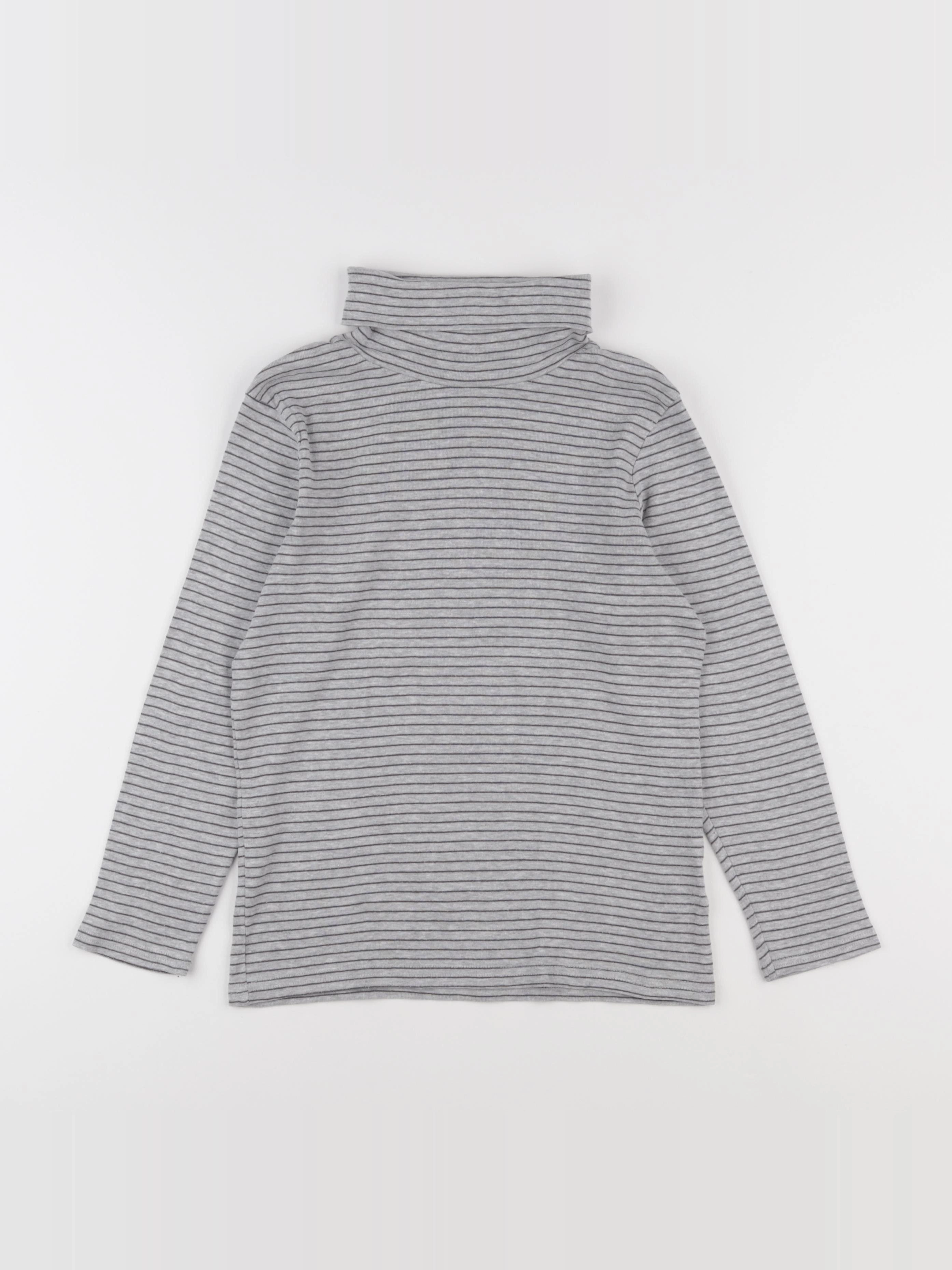 Vertbaudet - sous-pull gris - 10 ans