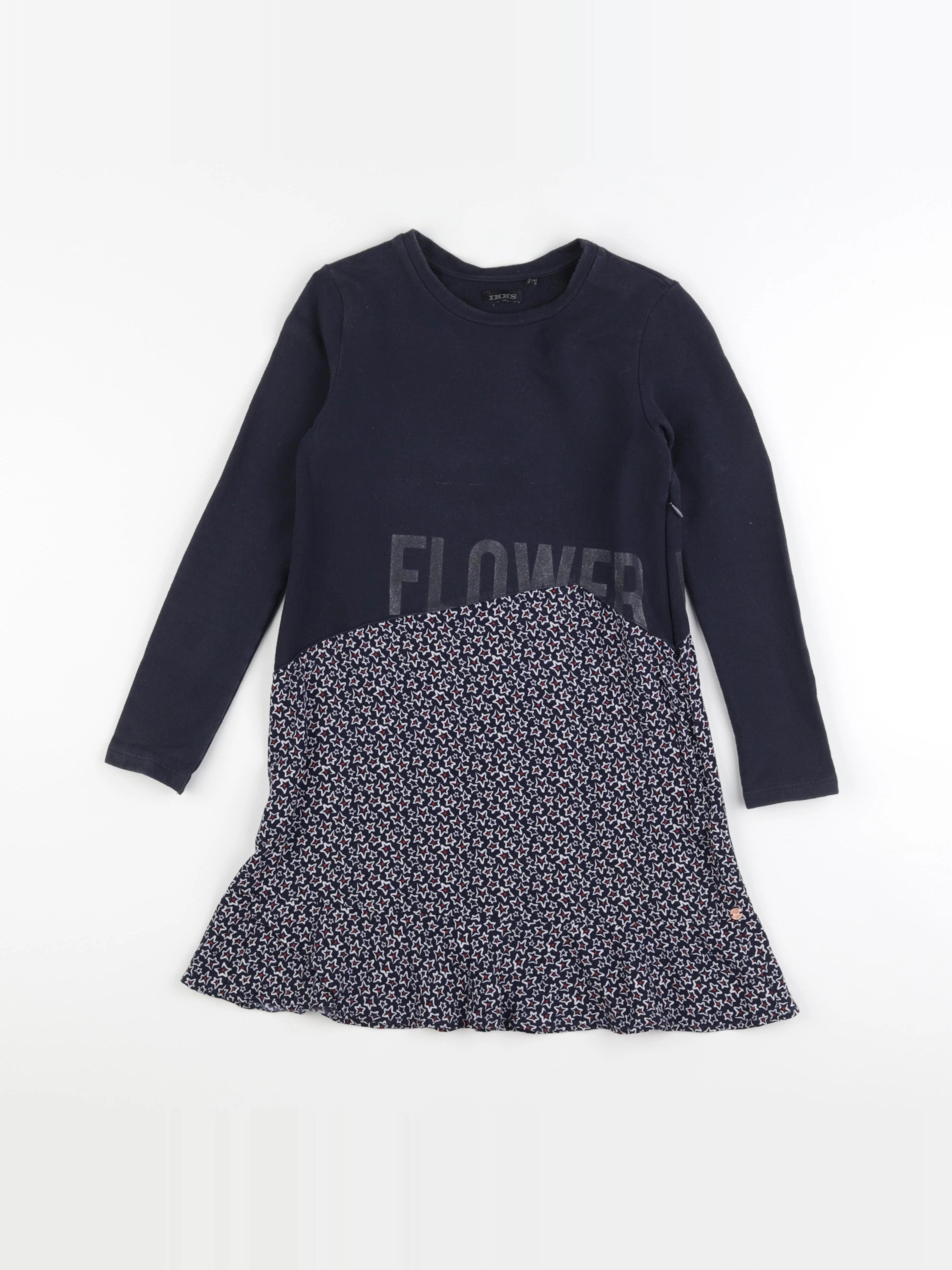 IKKS - robe bleu - 8 ans