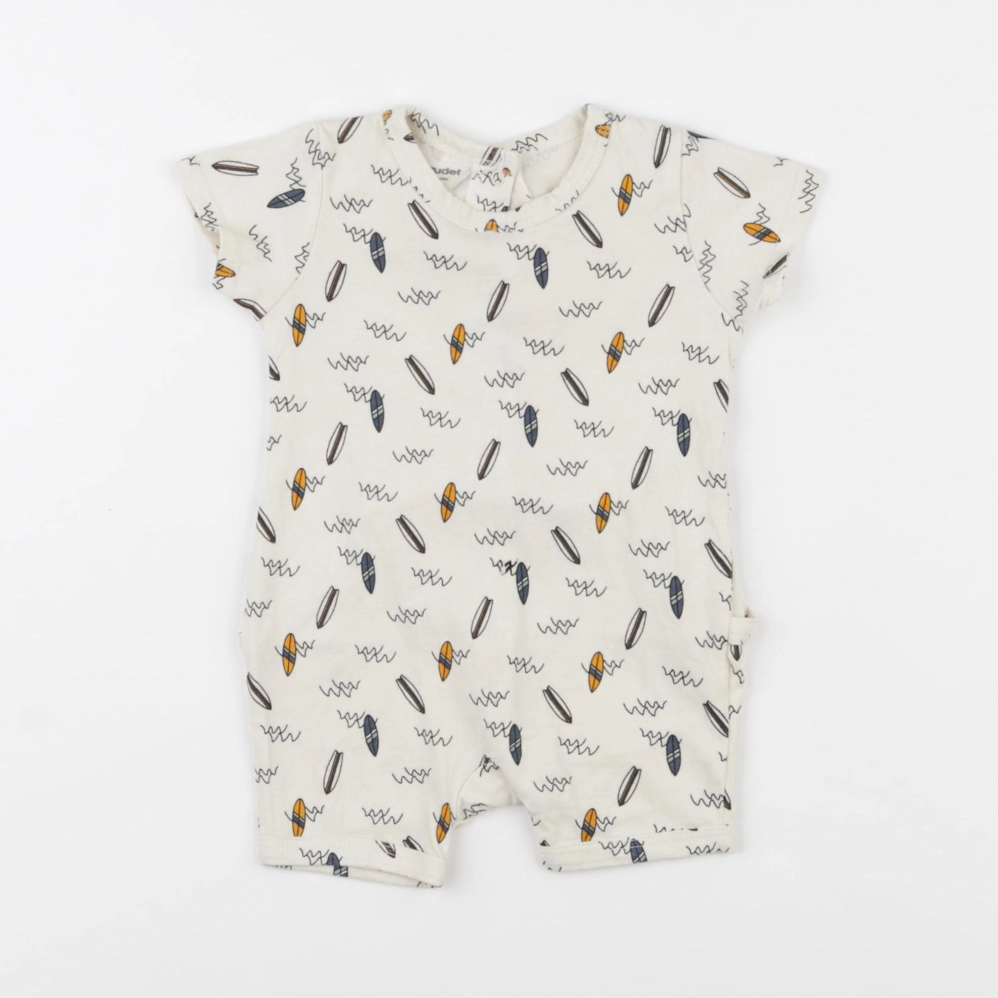 Vertbaudet - pyjama coton marron - 3 mois