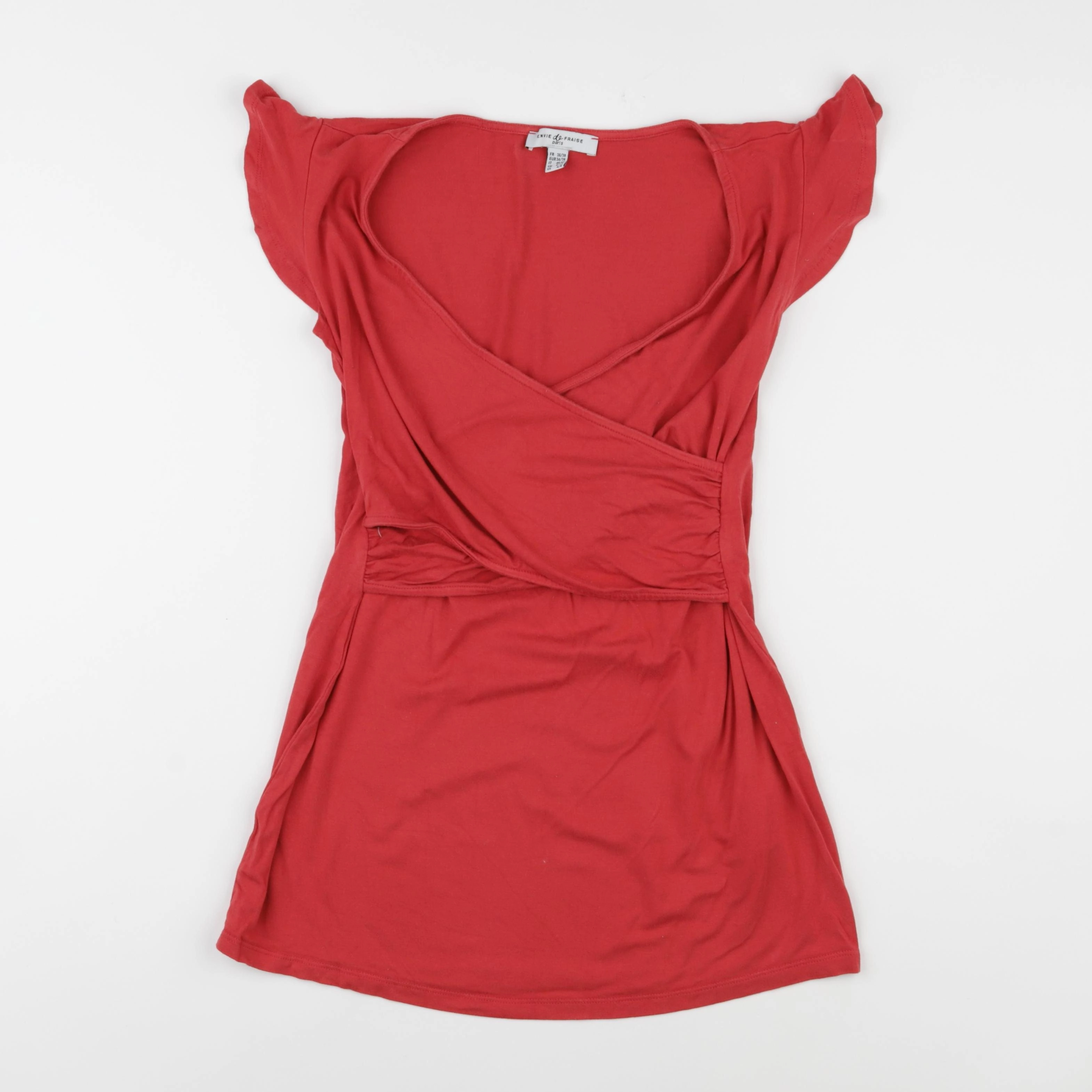 Envie de fraise - tee-shirt grossesse, allaitement rouge - 36 à 38