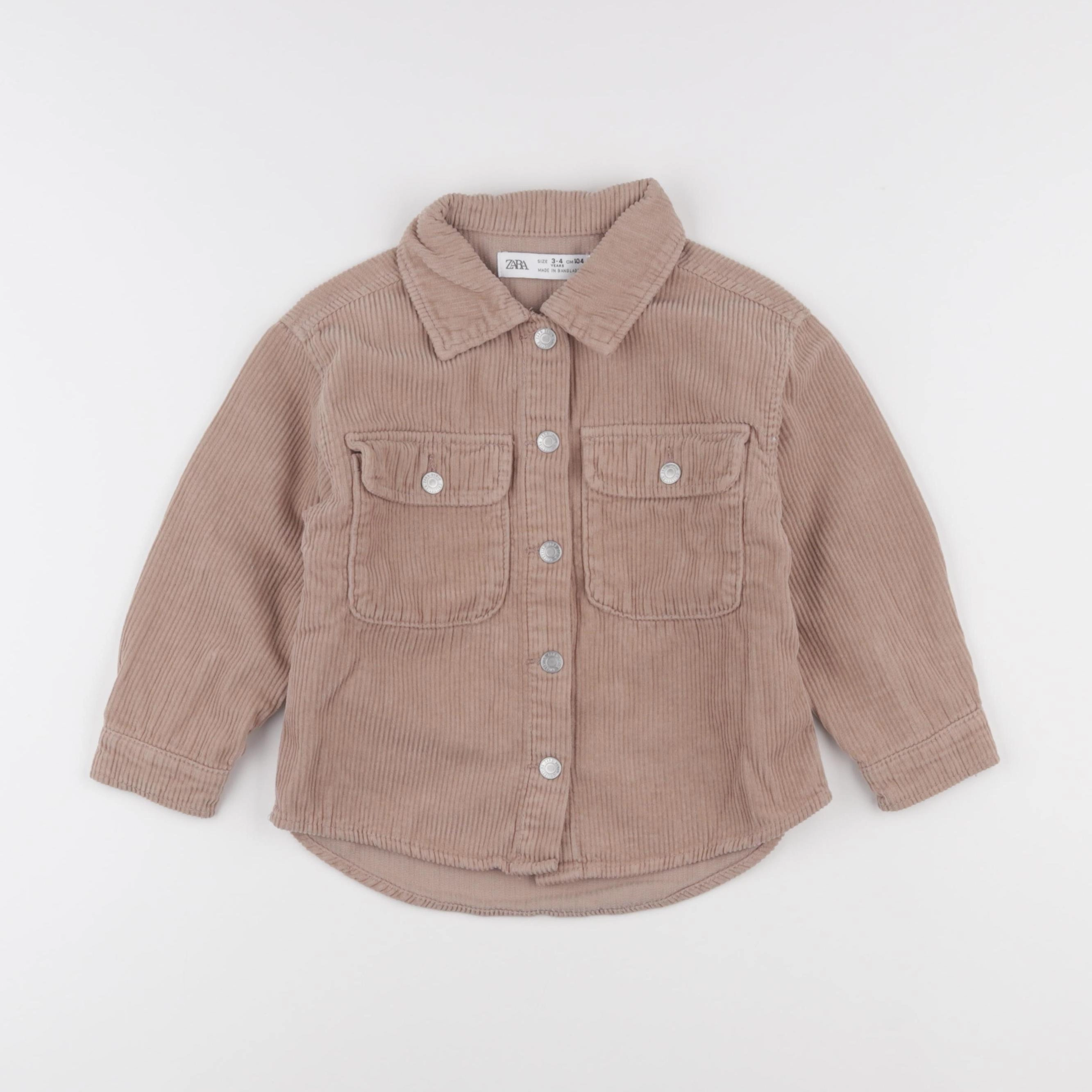 Zara - chemise marron - 3/4 ans