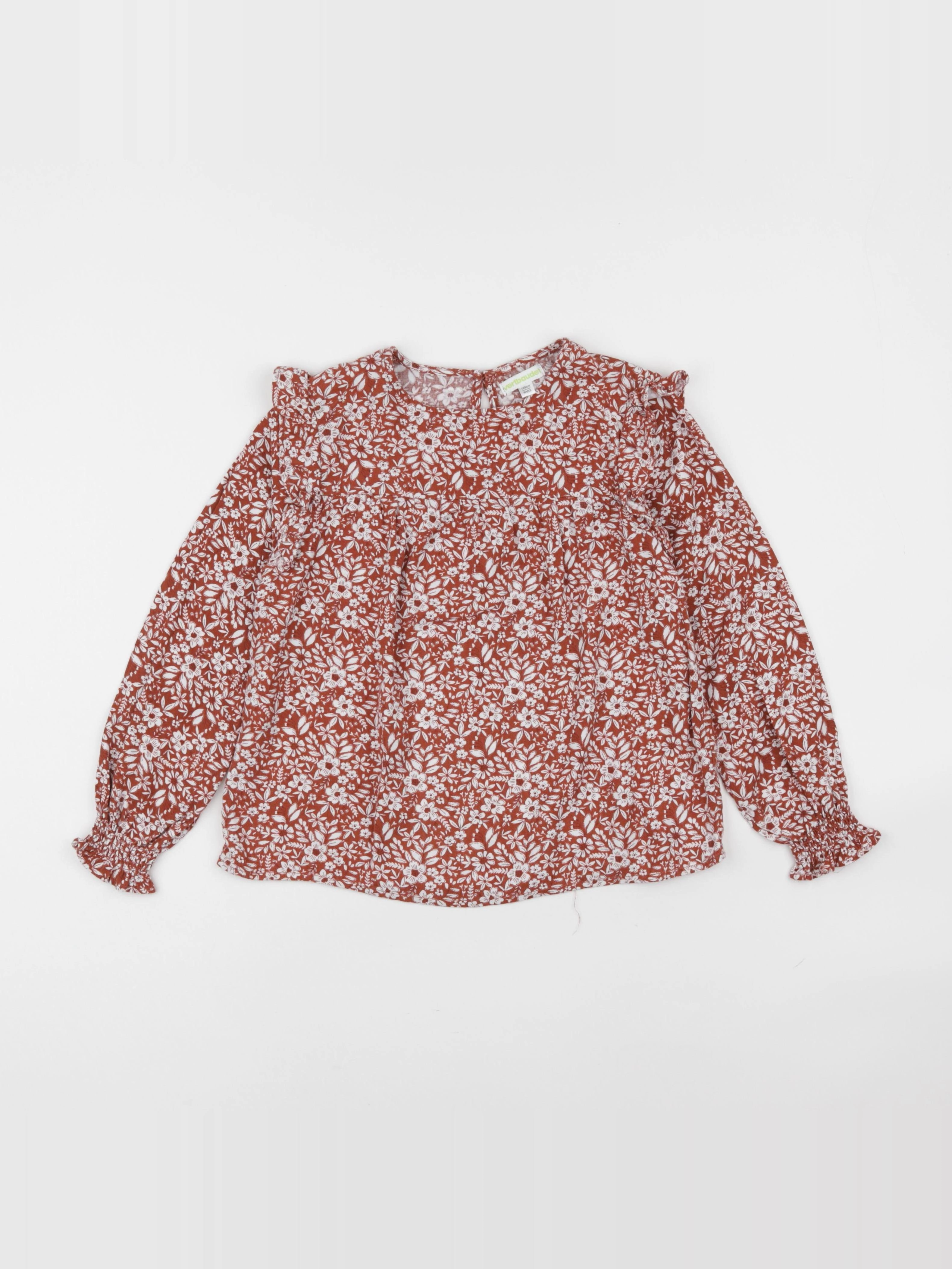 Vertbaudet - blouse marron - 8 ans
