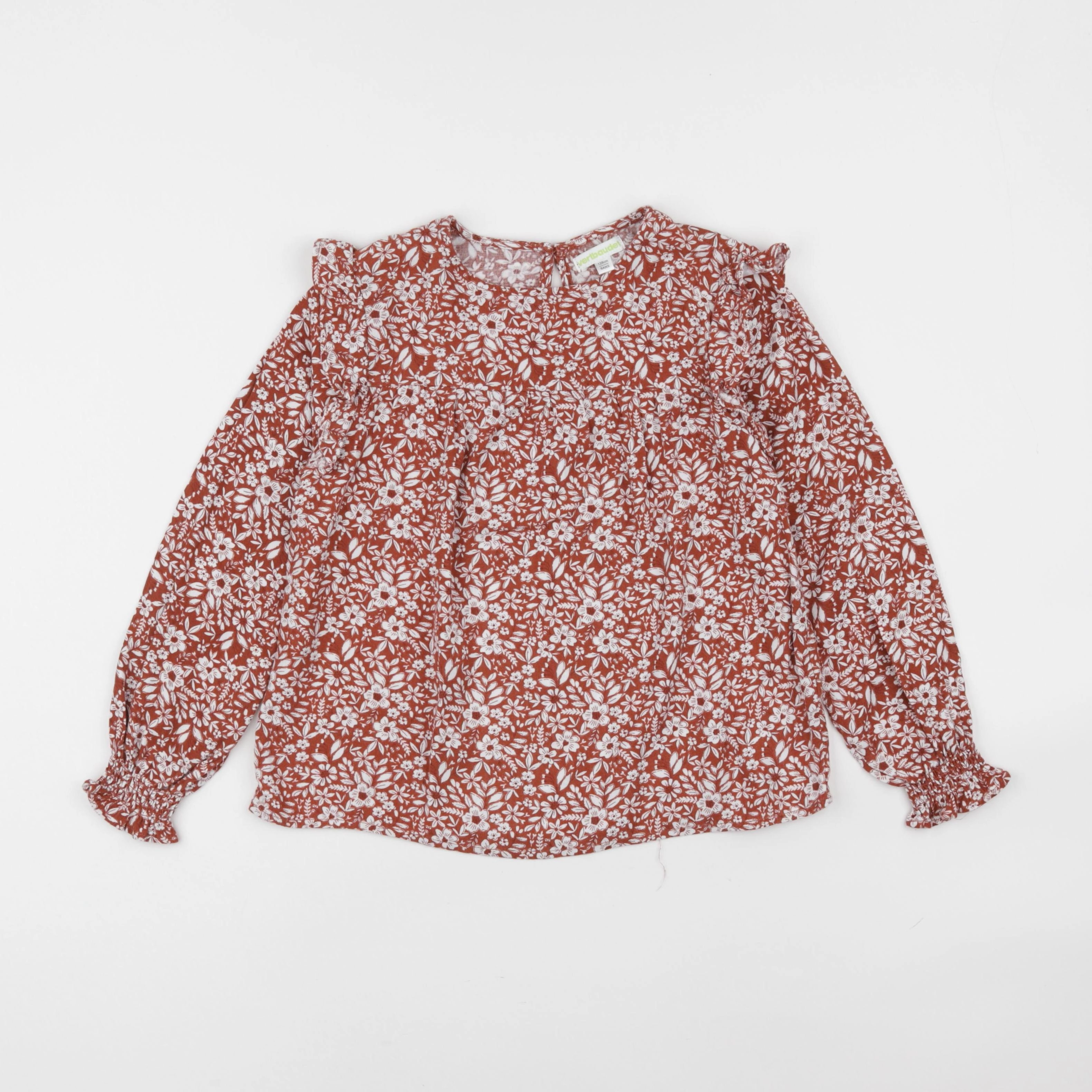 Vertbaudet - blouse marron - 8 ans