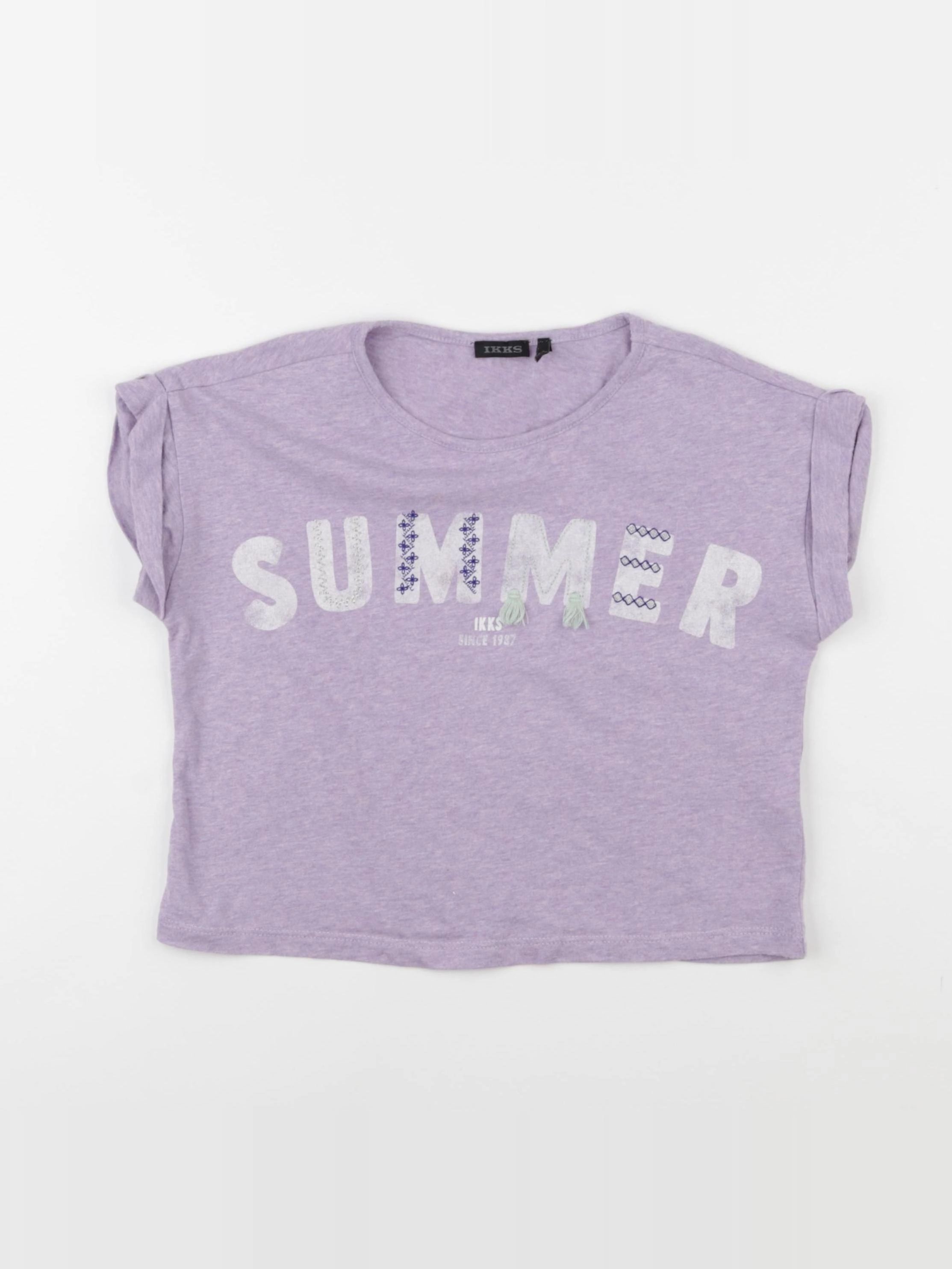 IKKS - tee-shirt violet - 8 ans