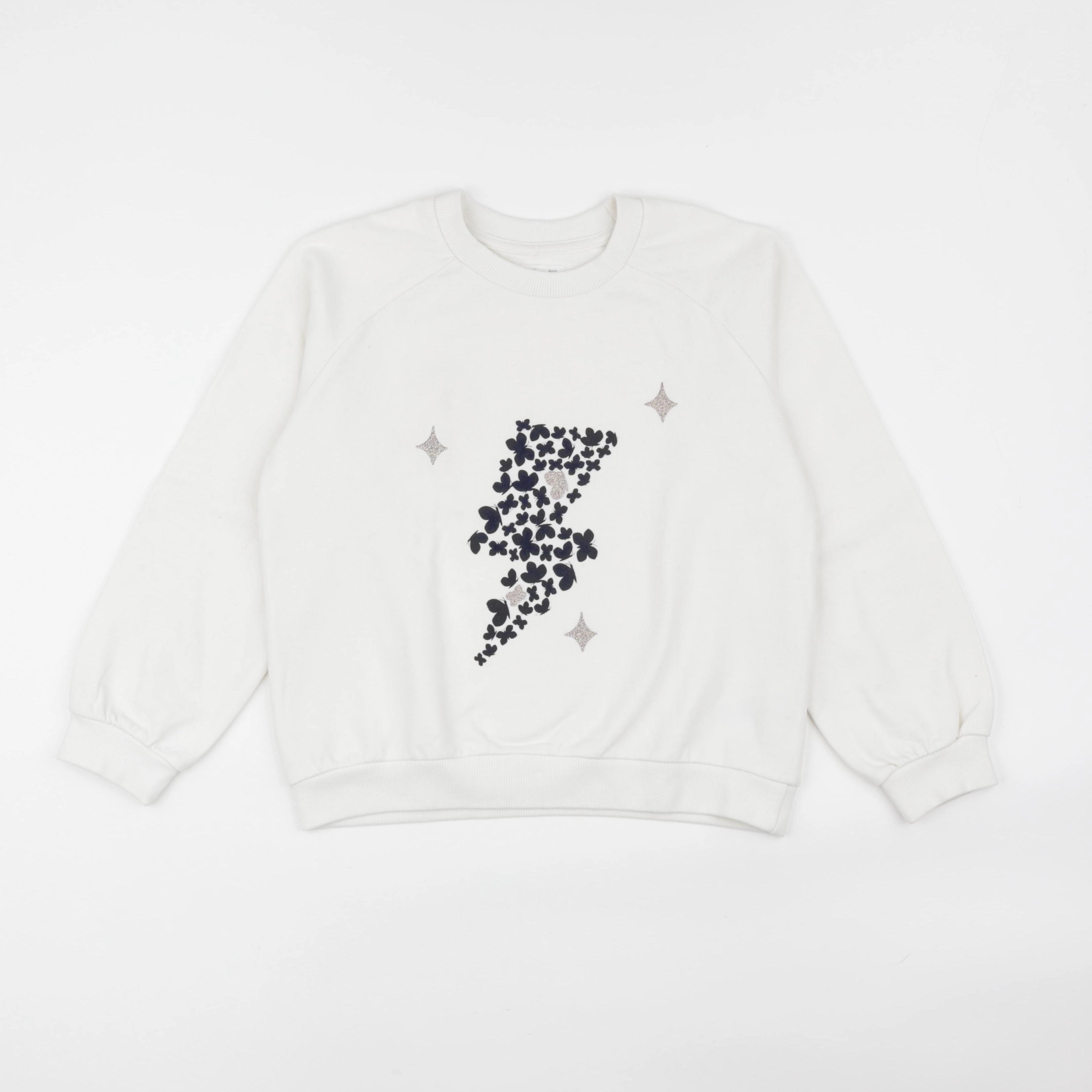 Vertbaudet - sweat beige - 10 ans