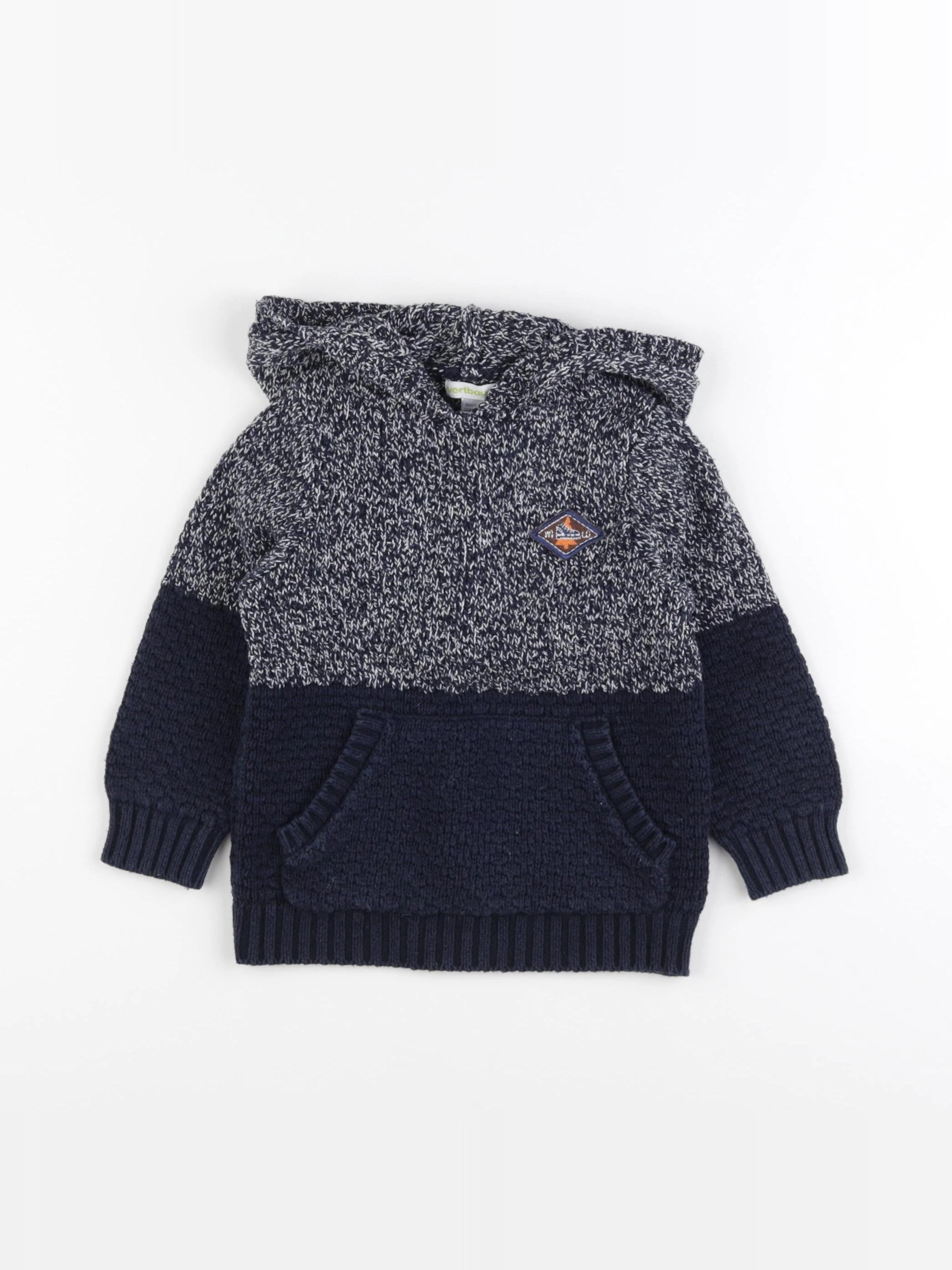 Vertbaudet - pull bleu - 3 ans
