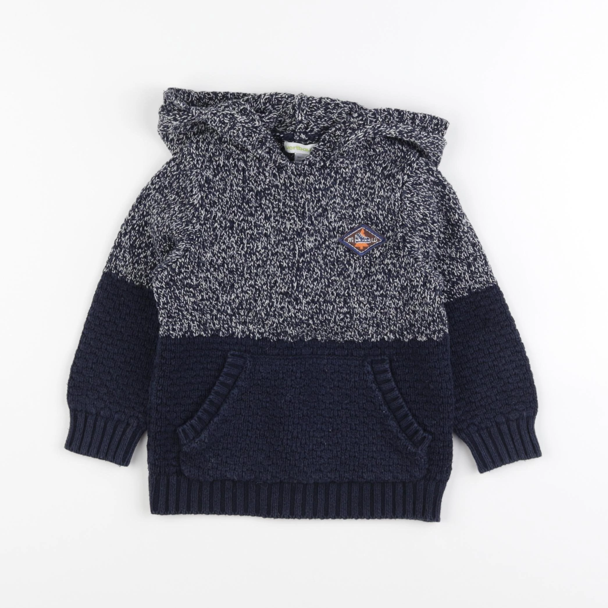 Vertbaudet - pull bleu - 3 ans