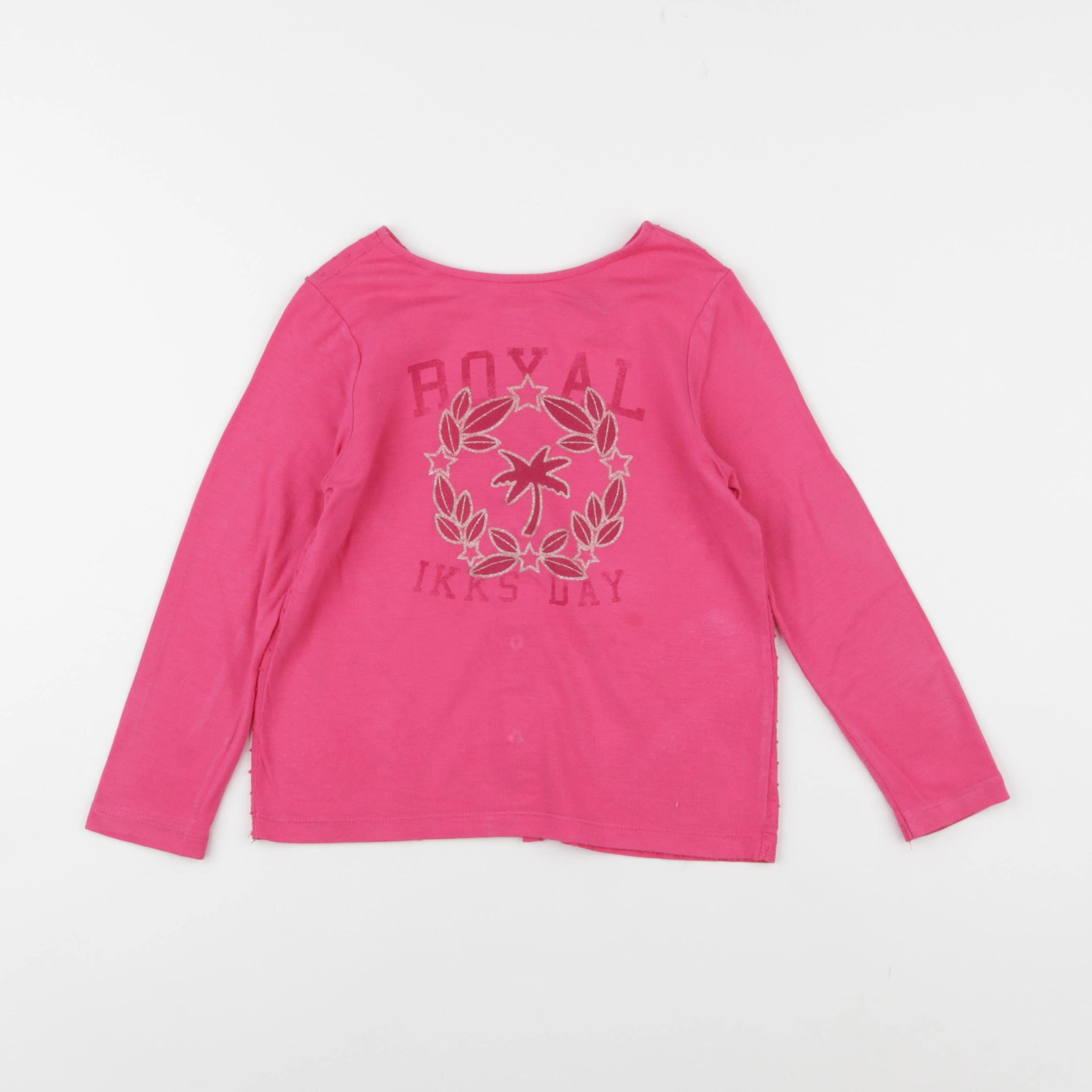 IKKS - tee-shirt imprimé au dos rose - 5 ans