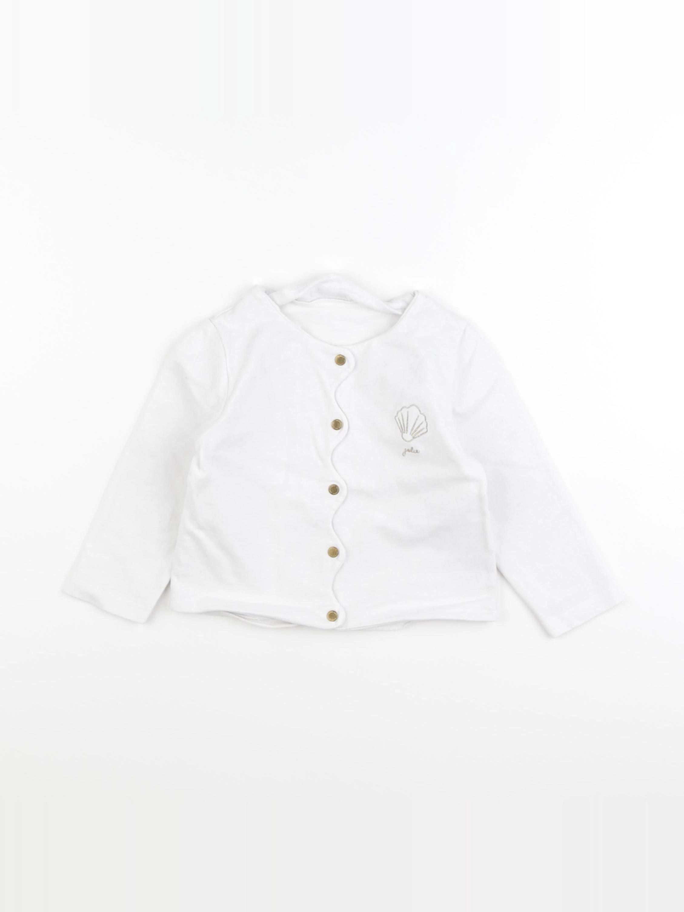 Vertbaudet - sweat blanc - 2 ans