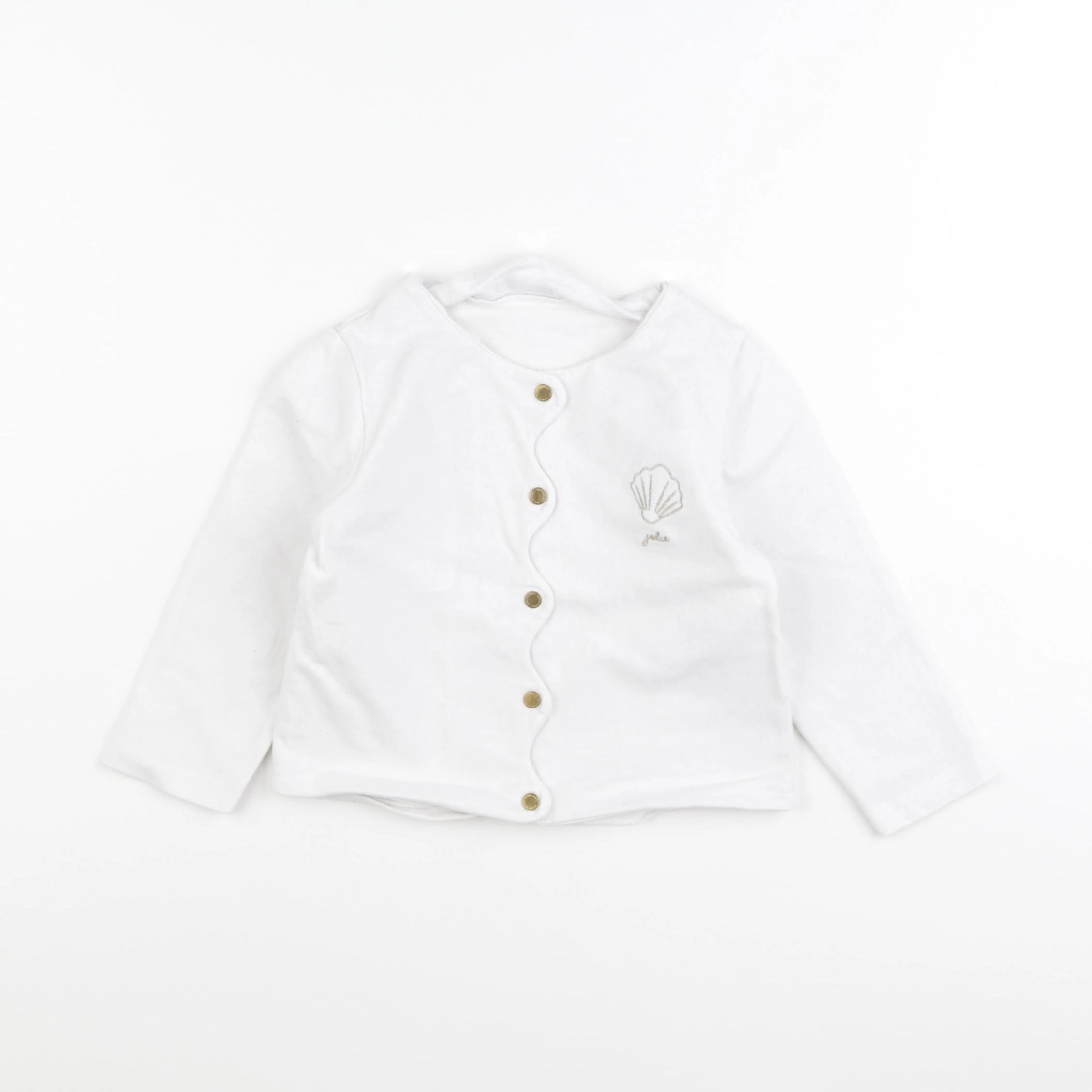 Vertbaudet - sweat blanc - 2 ans