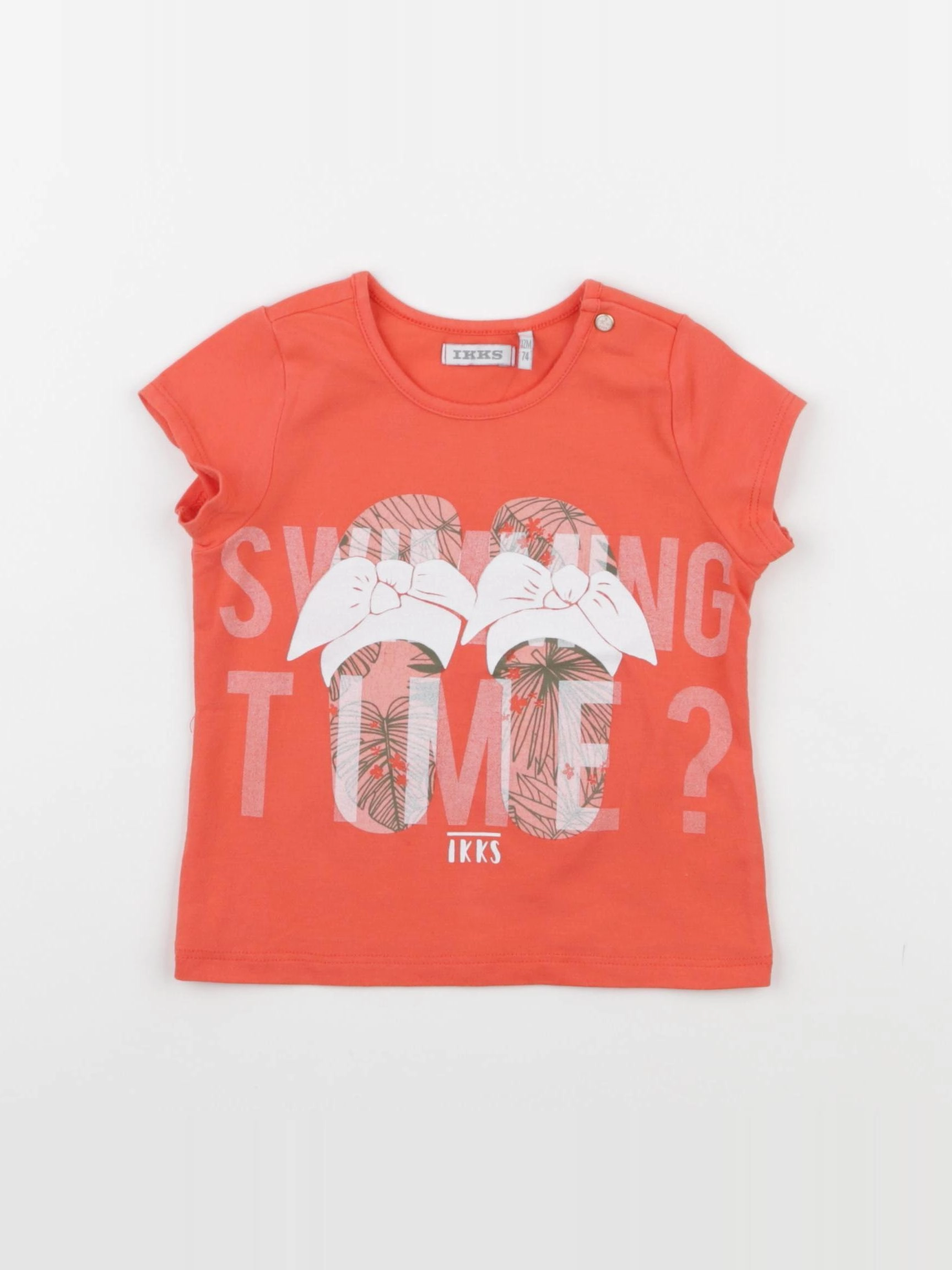 IKKS - tee-shirt orange - 12 mois