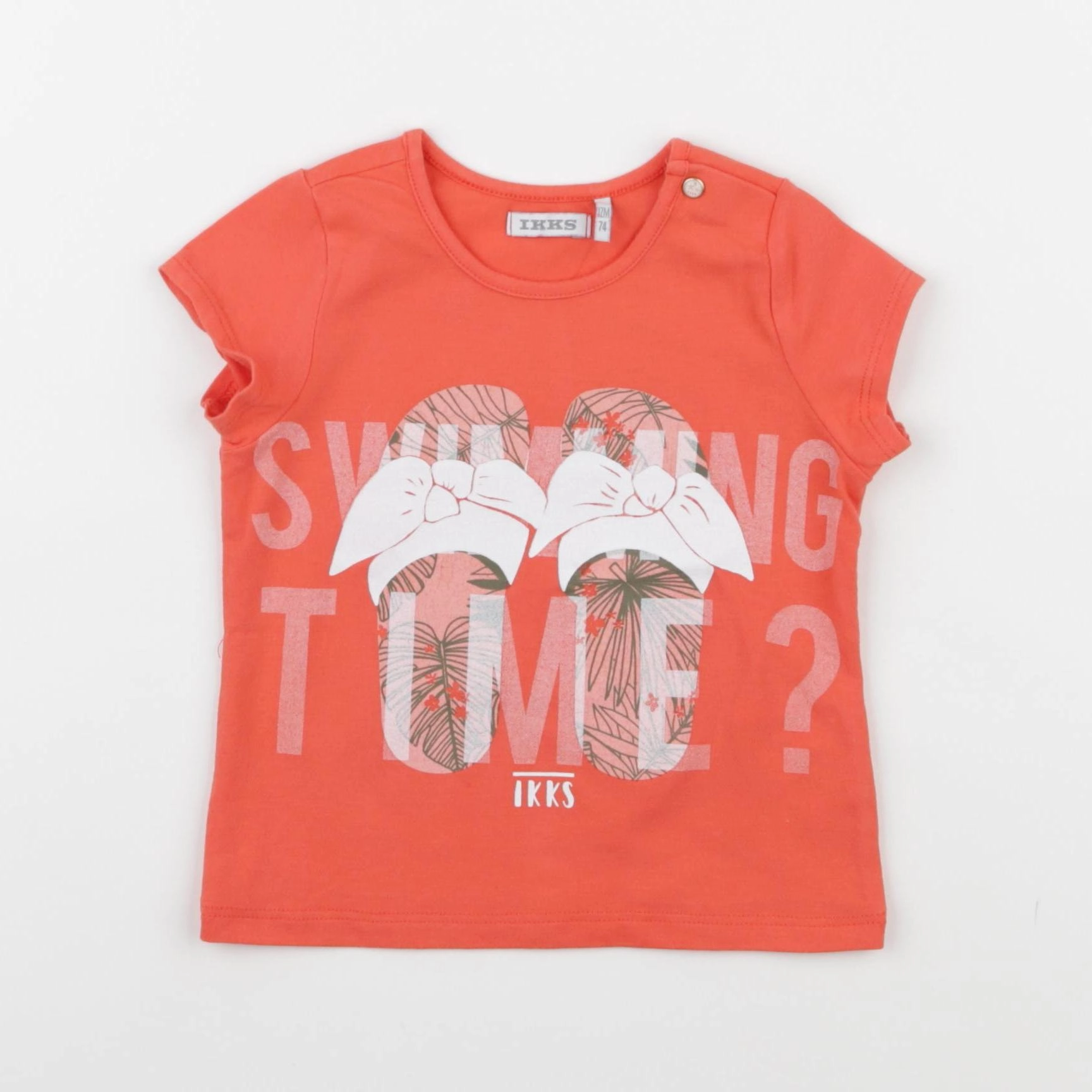 IKKS - tee-shirt orange - 12 mois