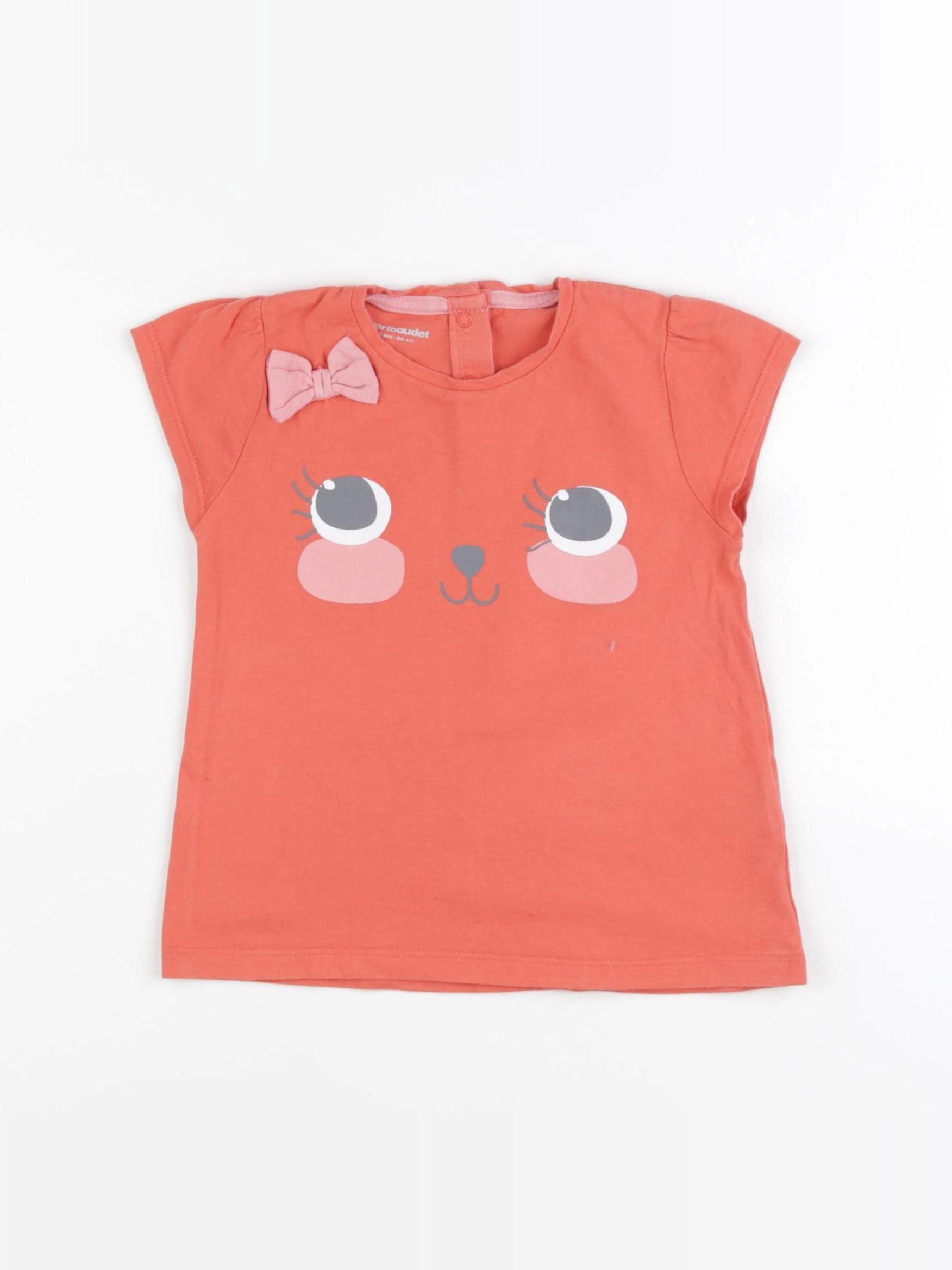 Vertbaudet - tee-shirt rose - 2 ans