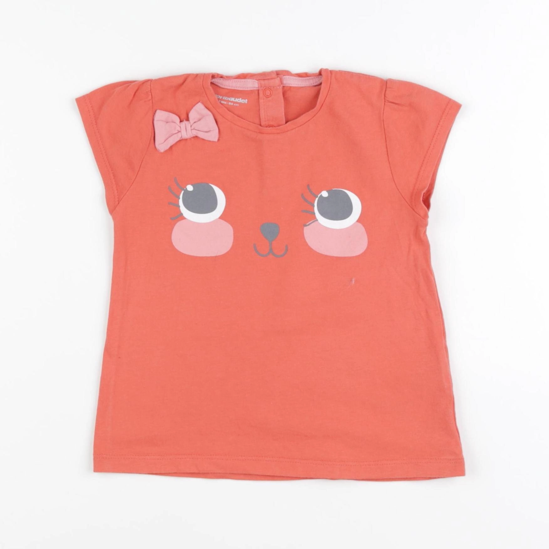 Vertbaudet - tee-shirt rose - 2 ans