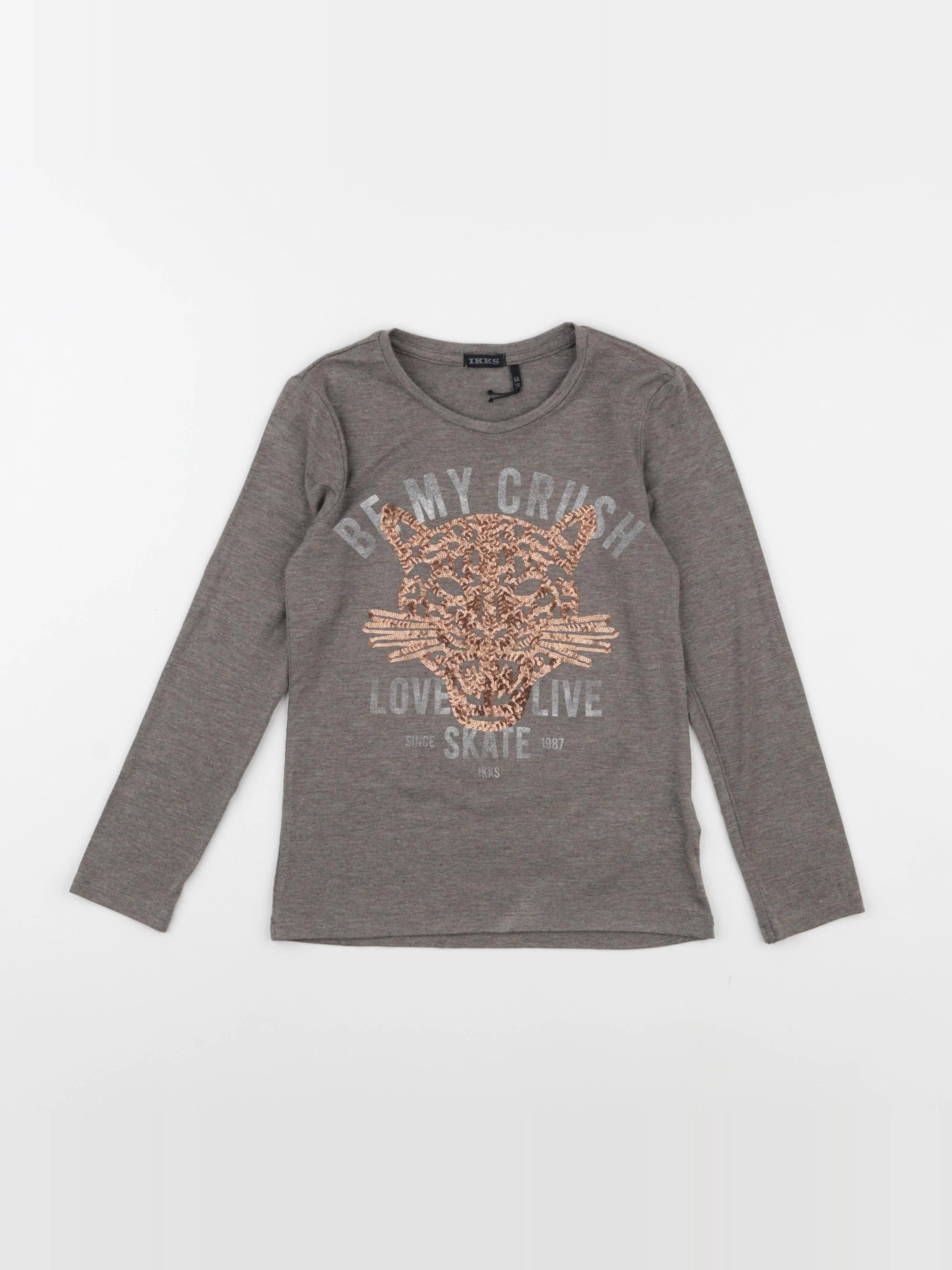IKKS - tee-shirt gris - 6 ans