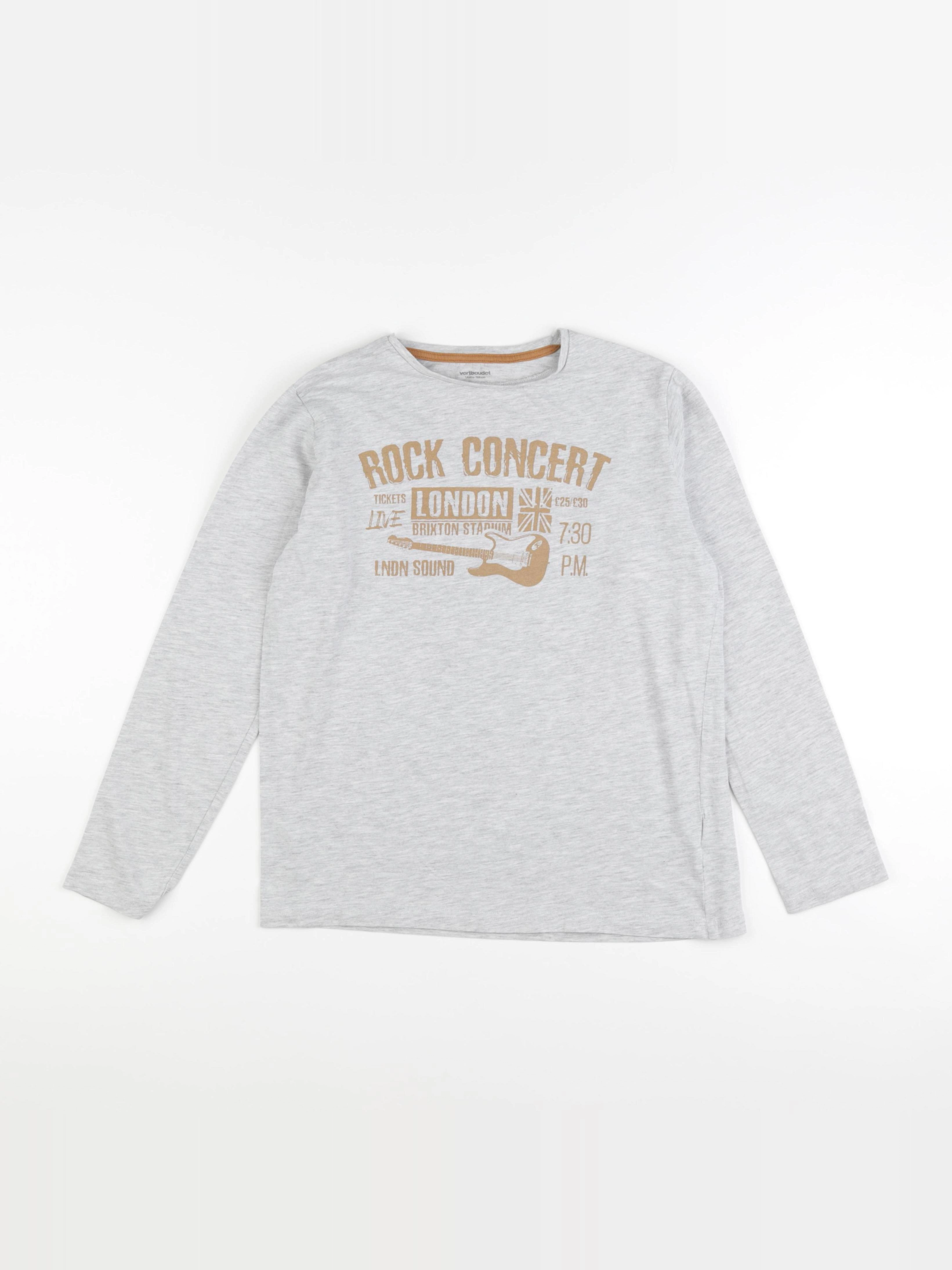 Vertbaudet - tee-shirt gris - 14 ans