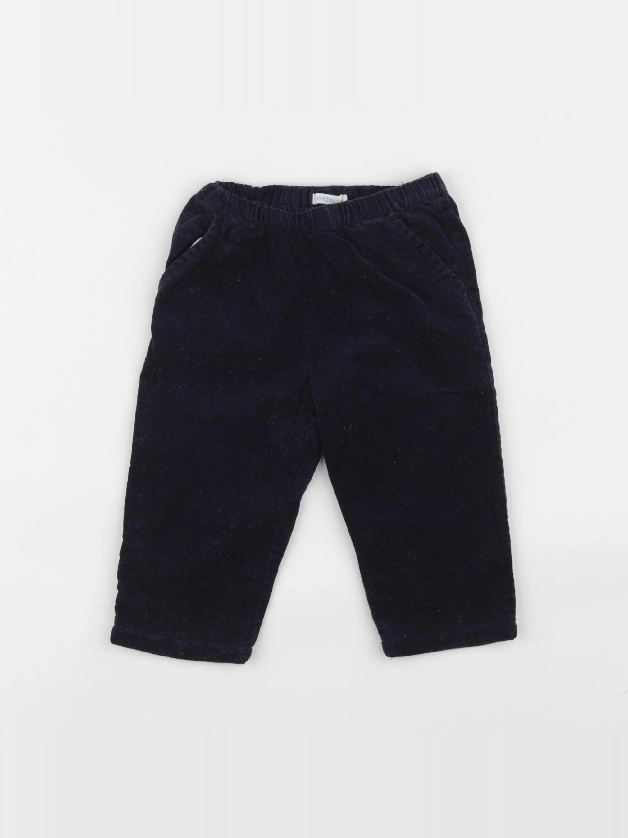 Boutchou - pantalon doublé bleu - 9 mois