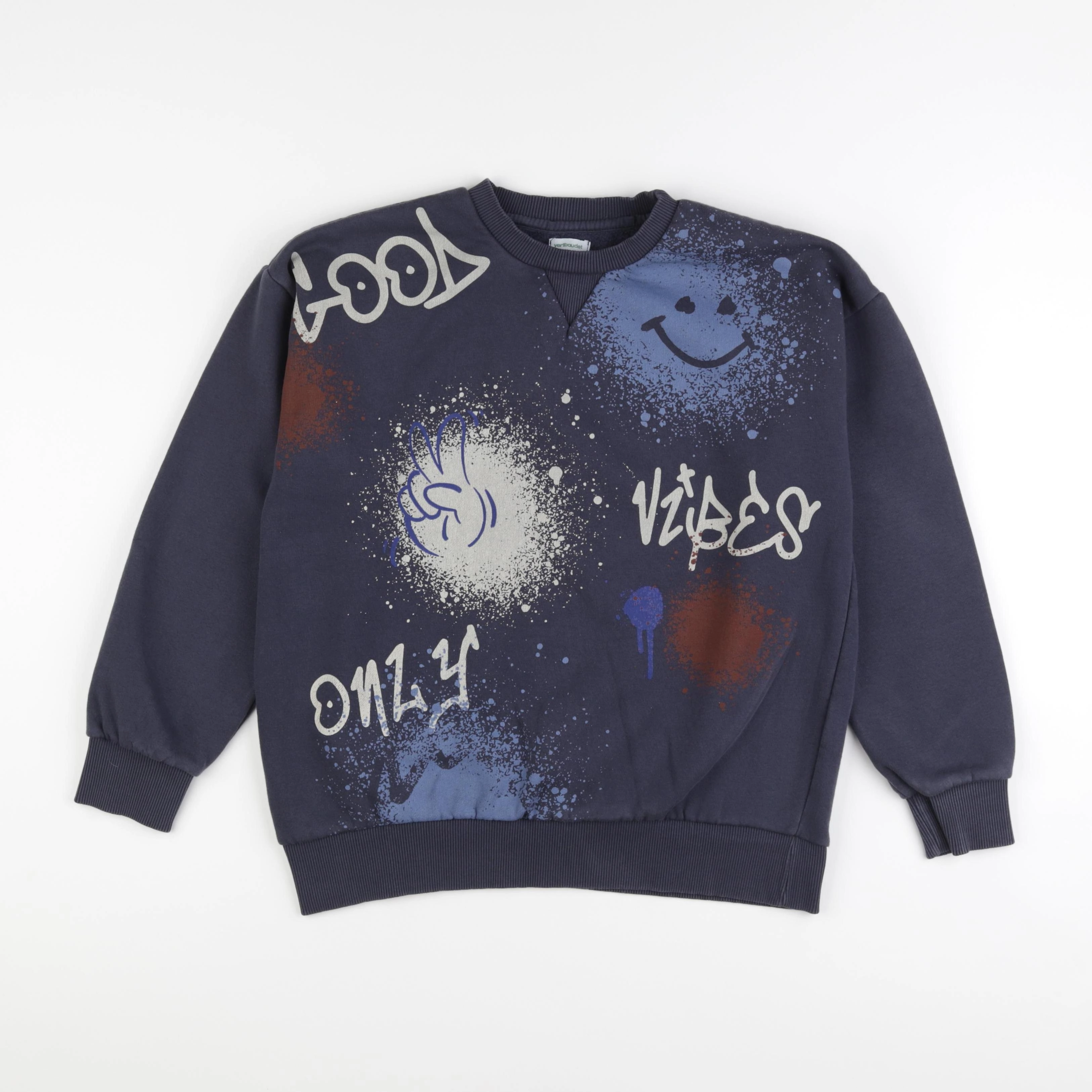 Vertbaudet - sweat bleu - 14 ans
