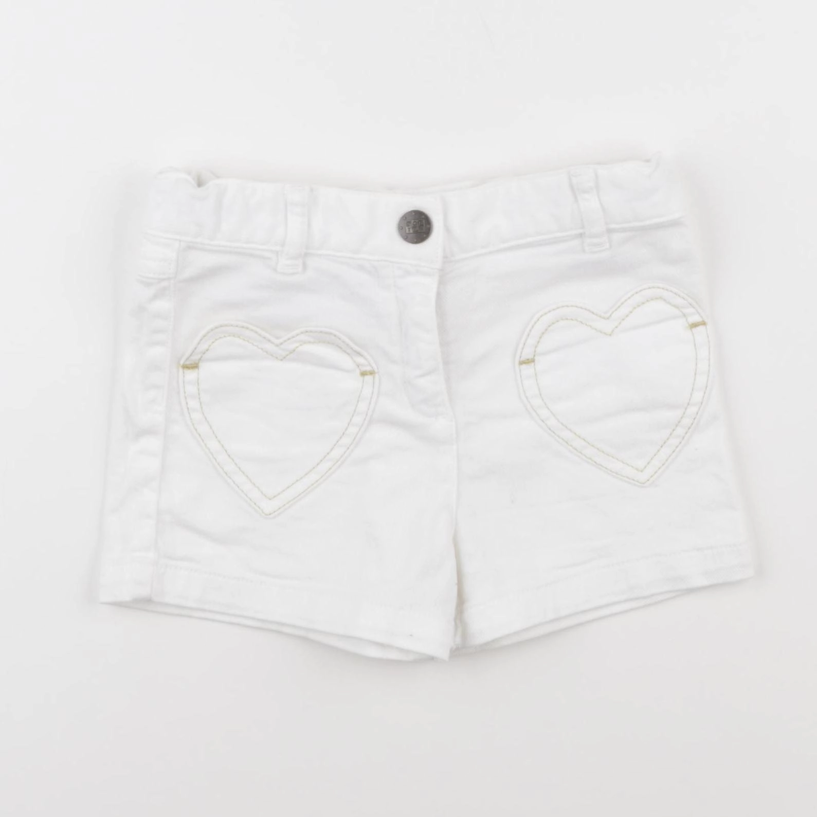 Bonton - short blanc - 4 ans