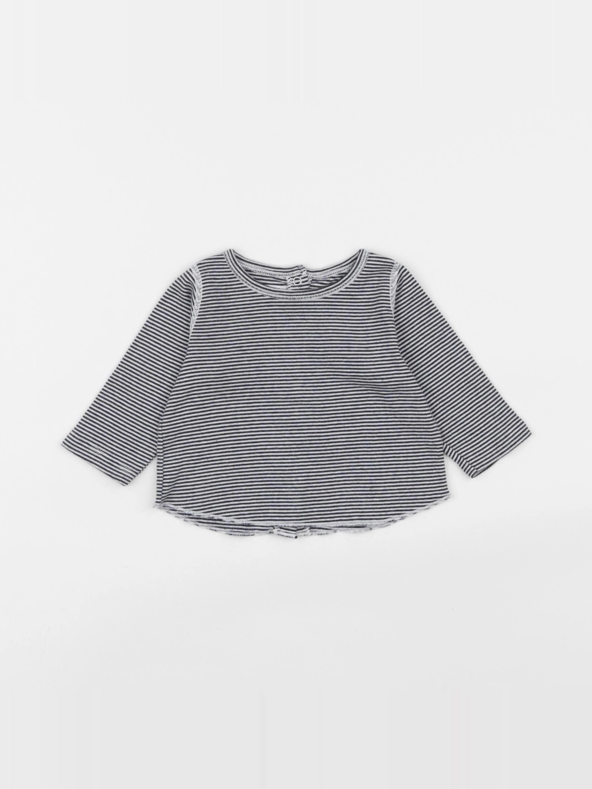 Petit Bateau - tee-shirt bleu - 3 mois