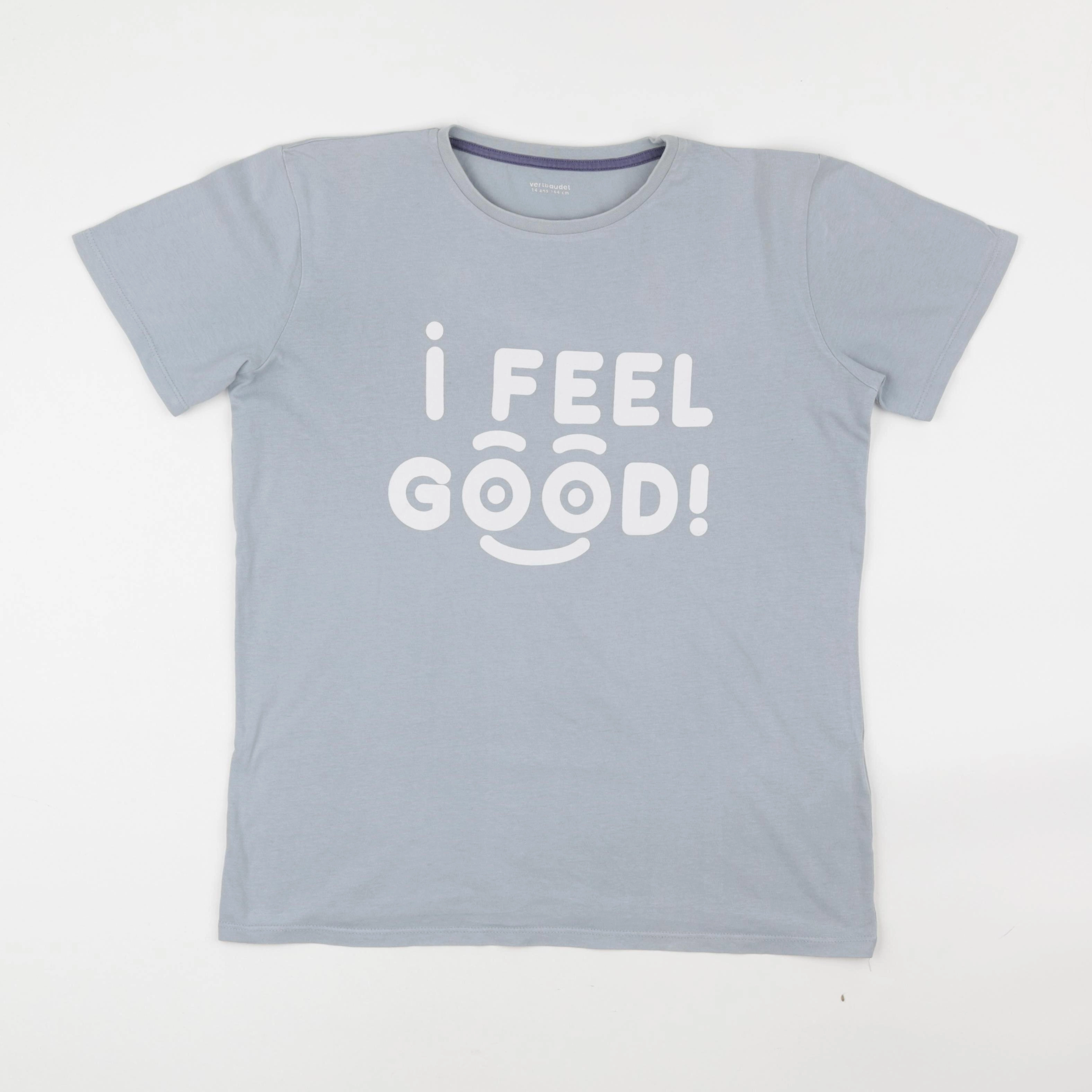 Vertbaudet - tee-shirt bleu - 14 ans