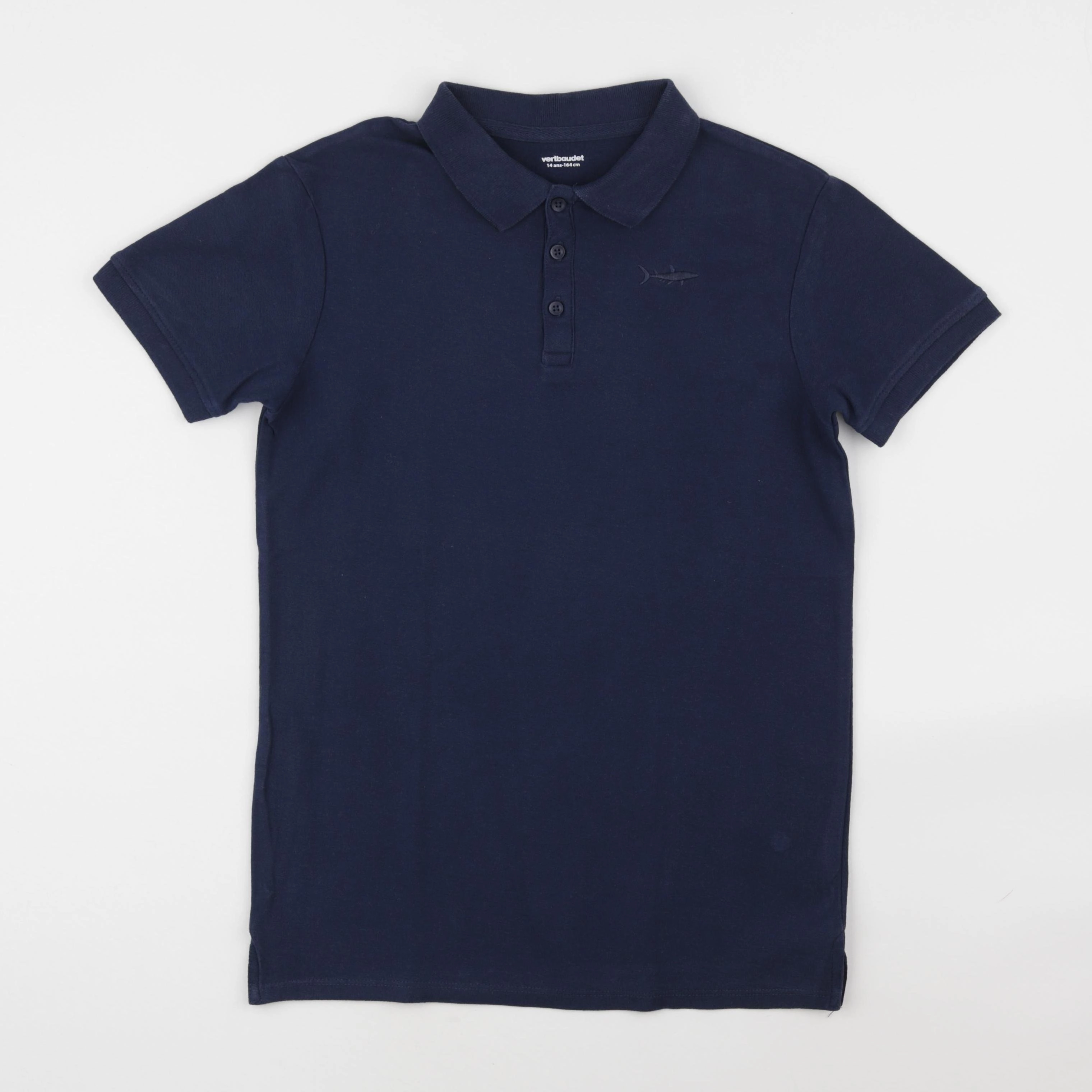 Vertbaudet - polo bleu - 14 ans