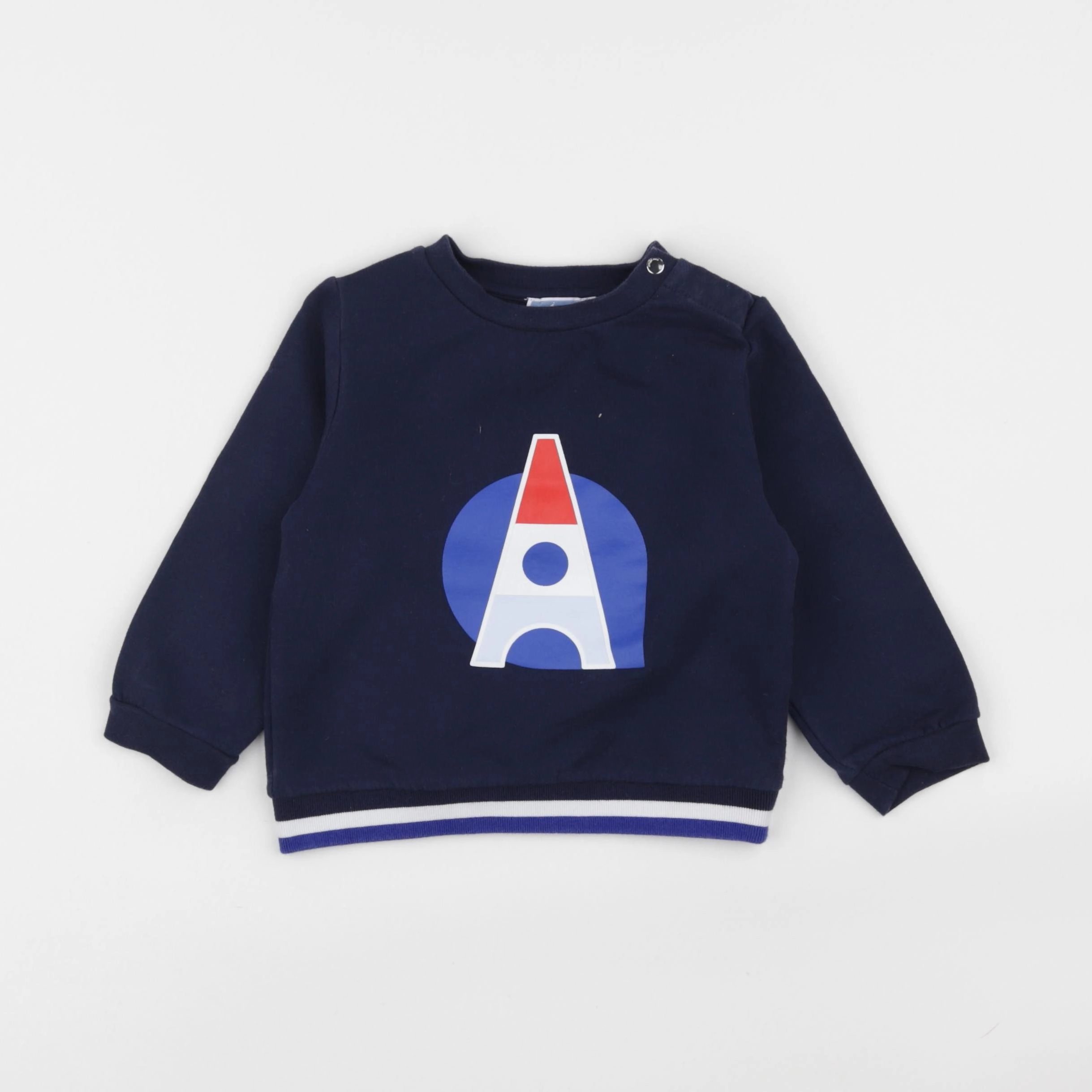 Jacadi - sweat bleu - 24 mois