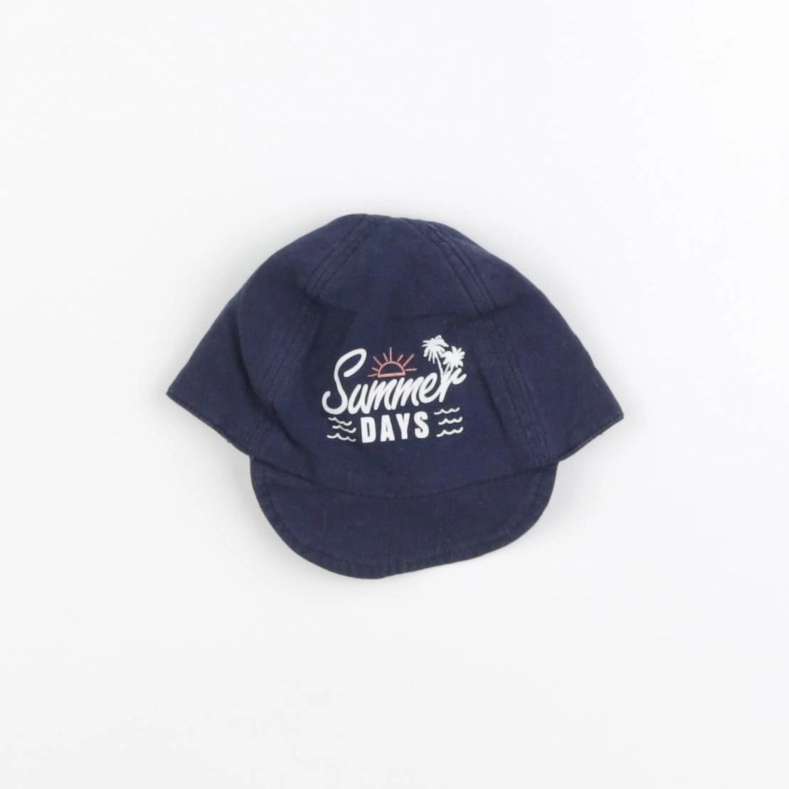 H&M - casquette bleu - 3/6 mois
