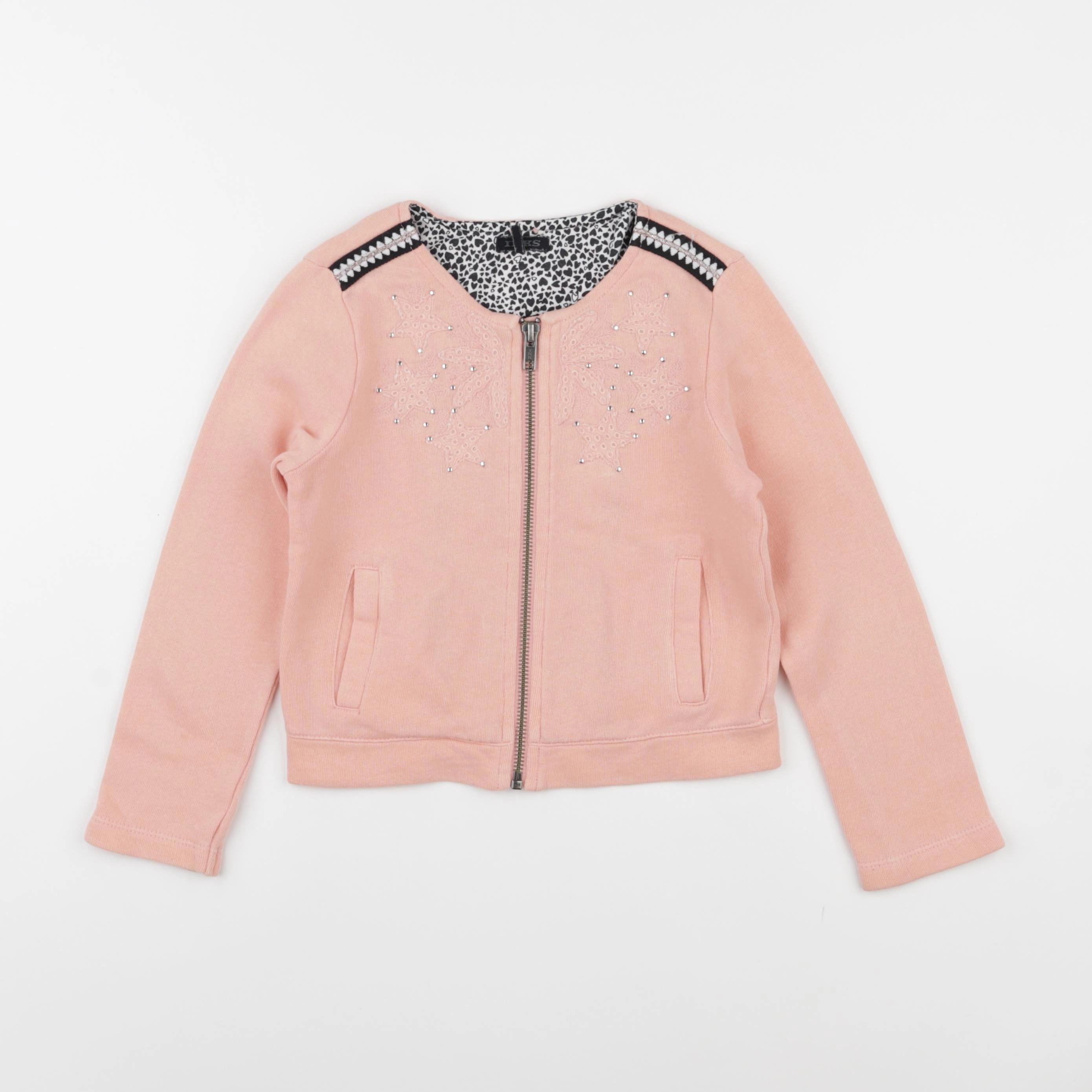 IKKS - sweat rose - 4 ans