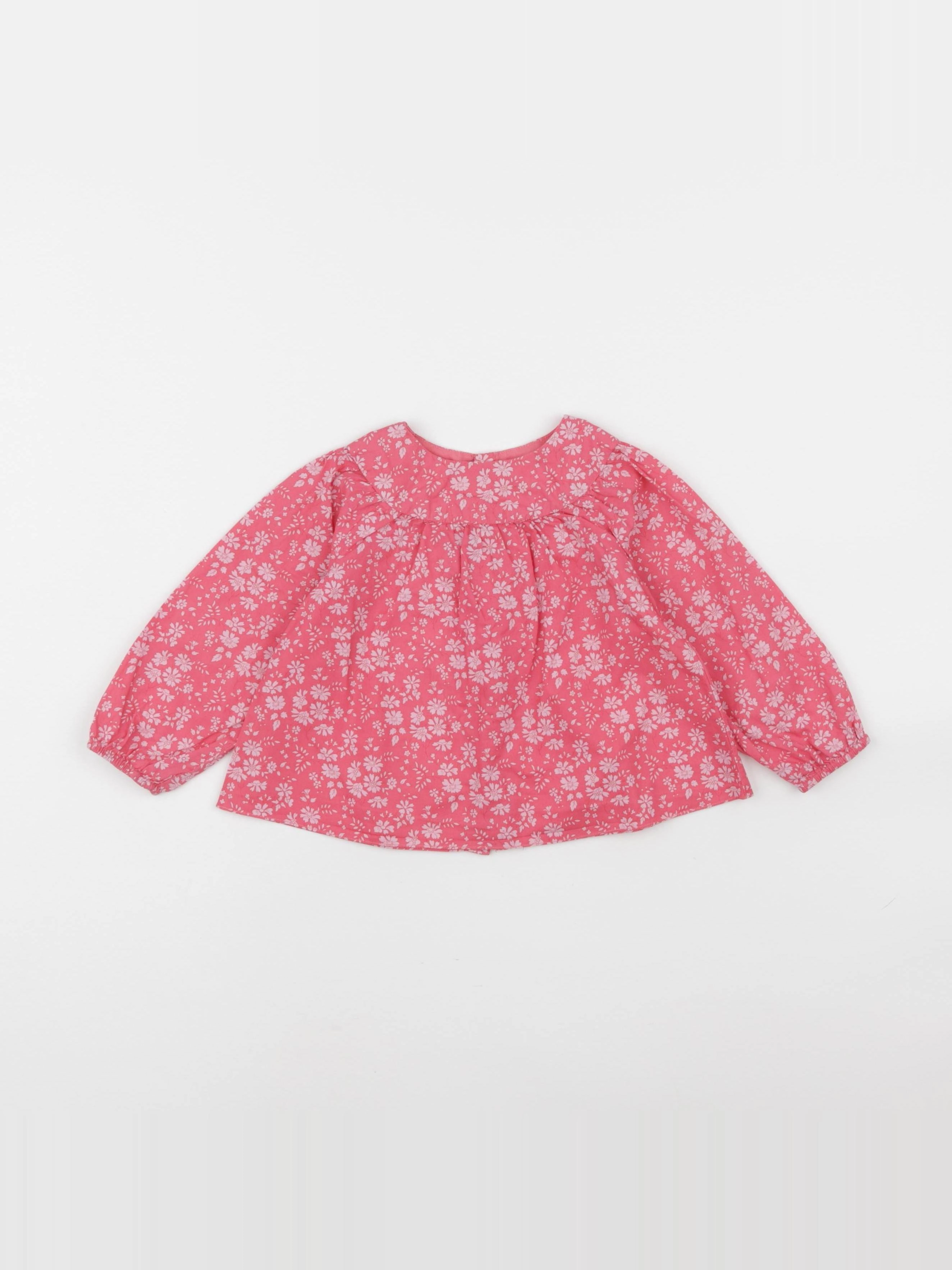 Jacadi - blouse rose - 12 mois