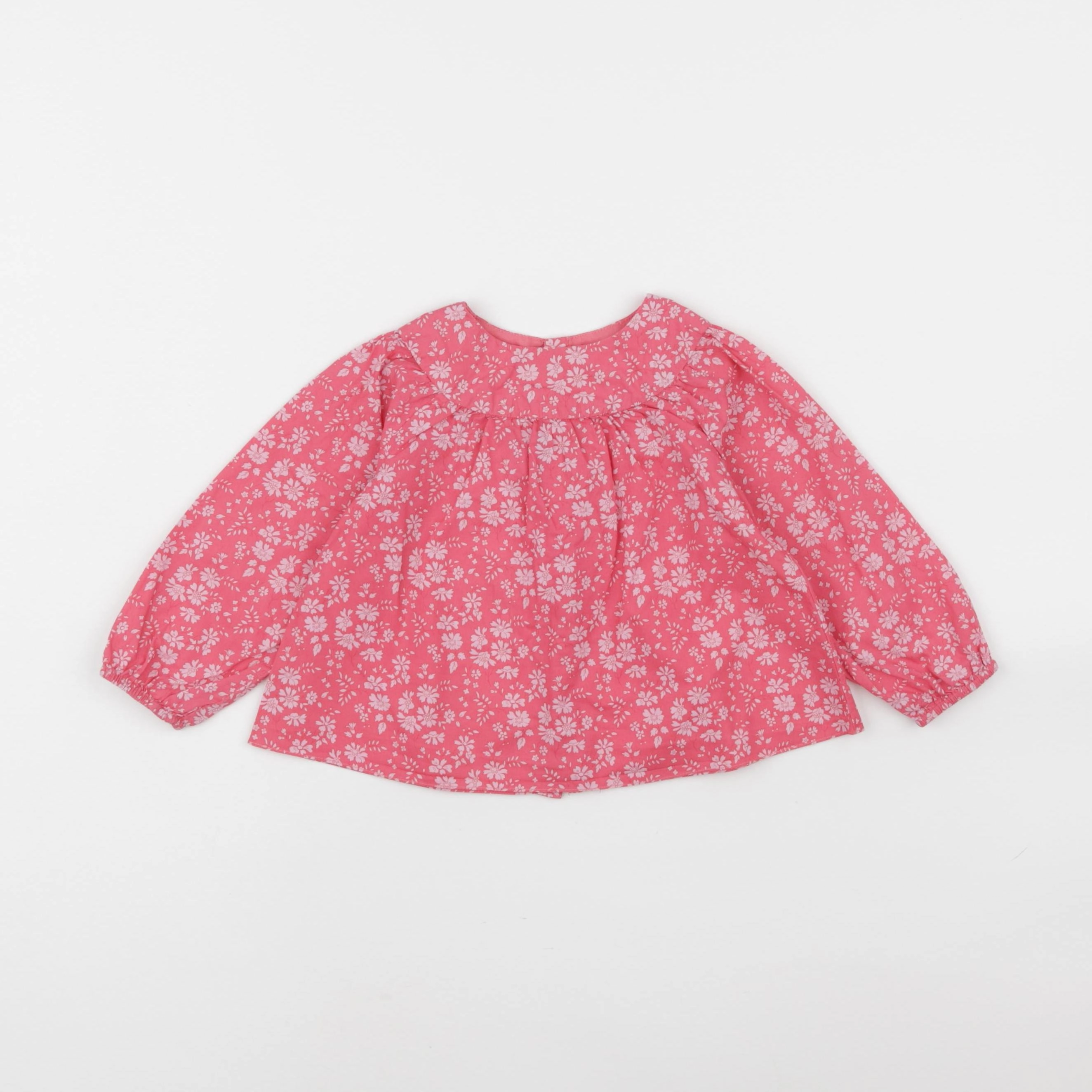 Jacadi - blouse rose - 12 mois