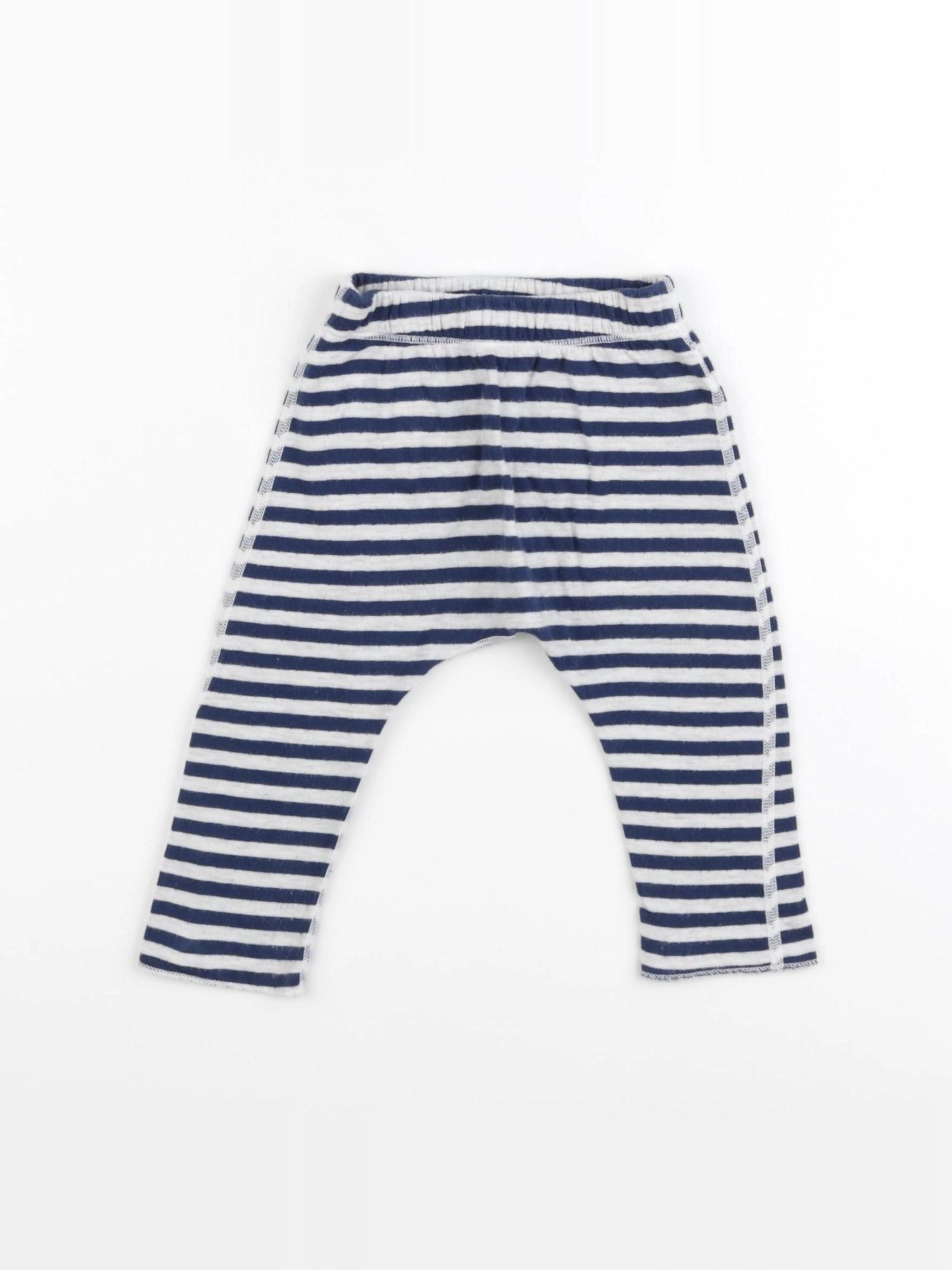Petit Bateau - sarouel bleu - 6 mois