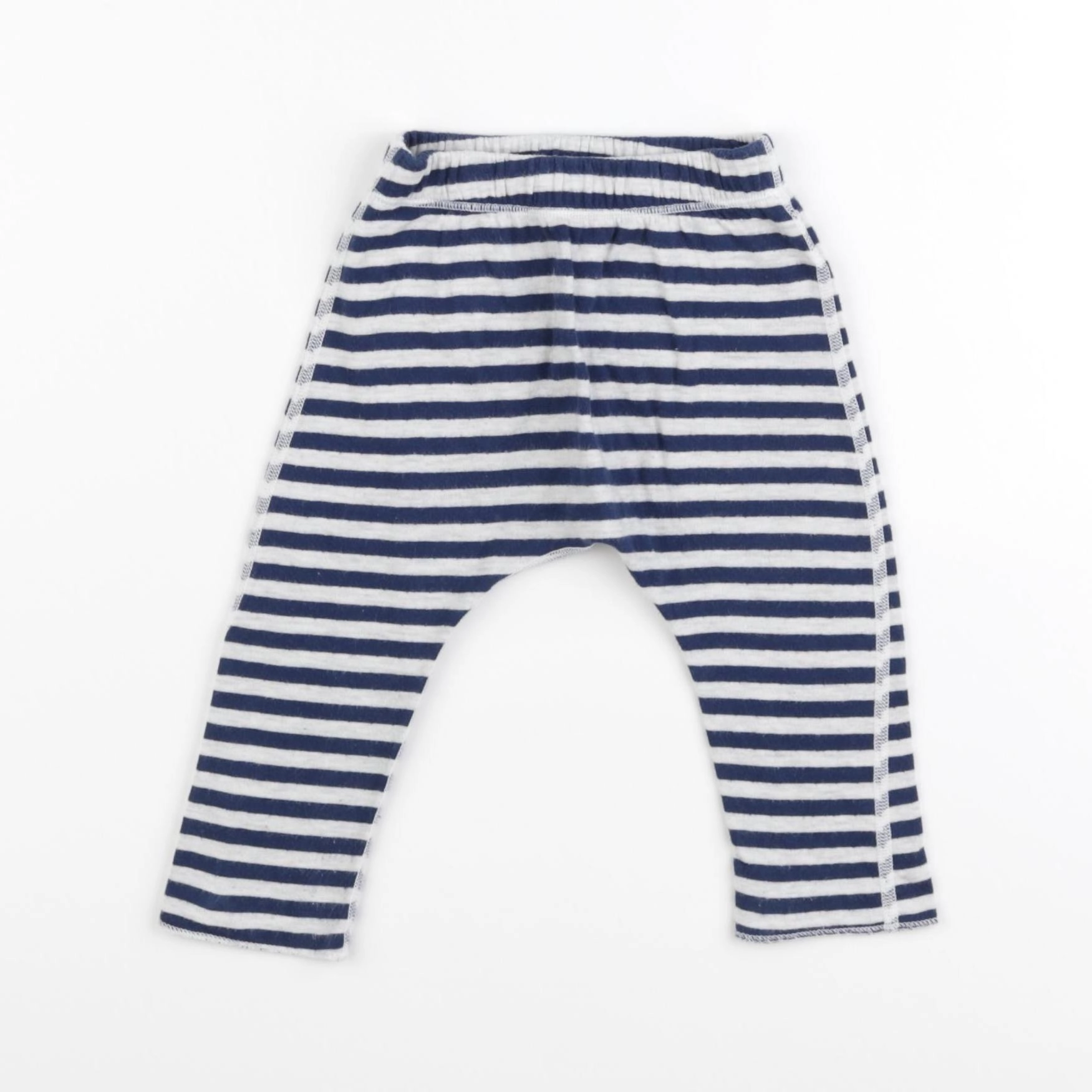 Petit Bateau - sarouel bleu - 6 mois