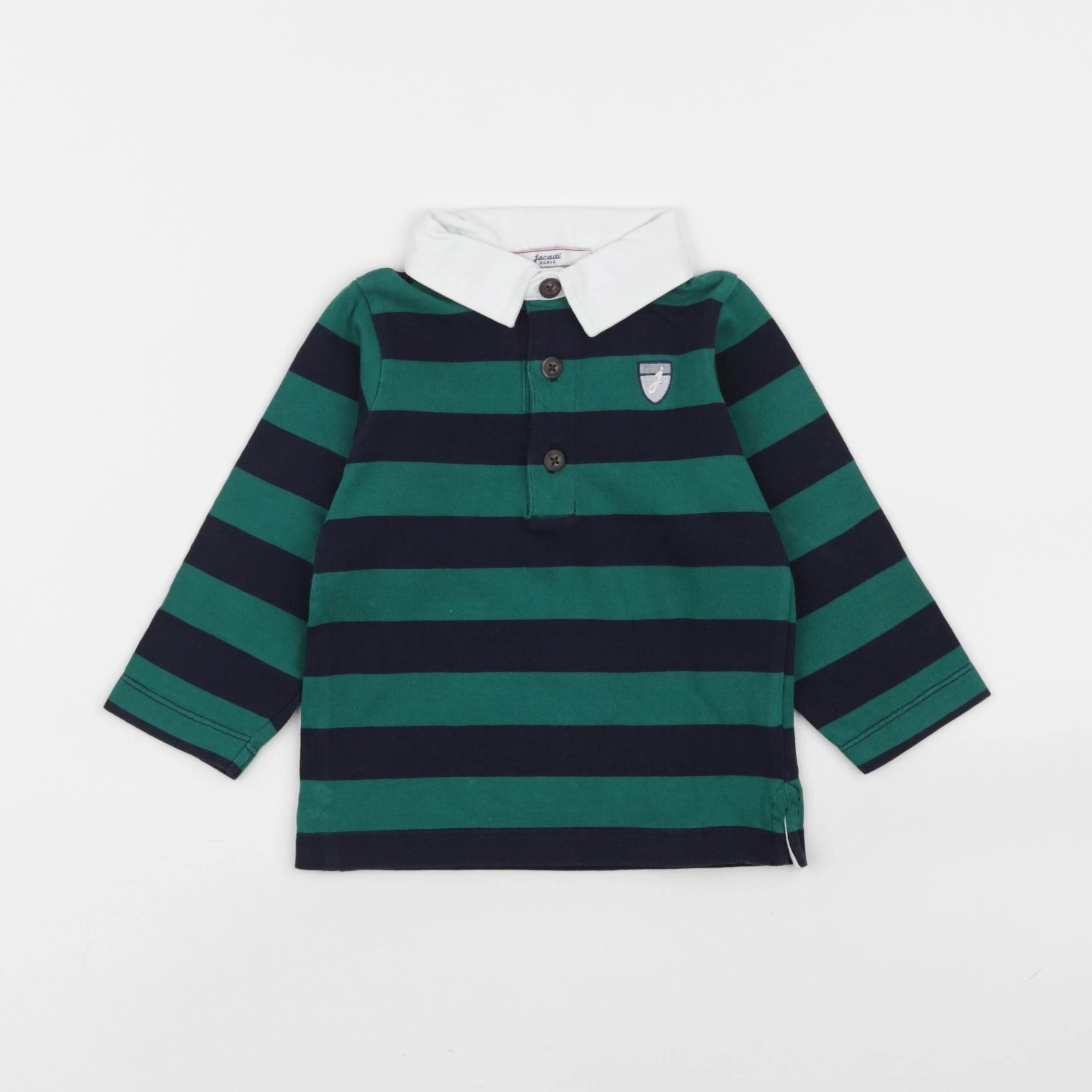 Jacadi - polo vert, bleu - 12 mois